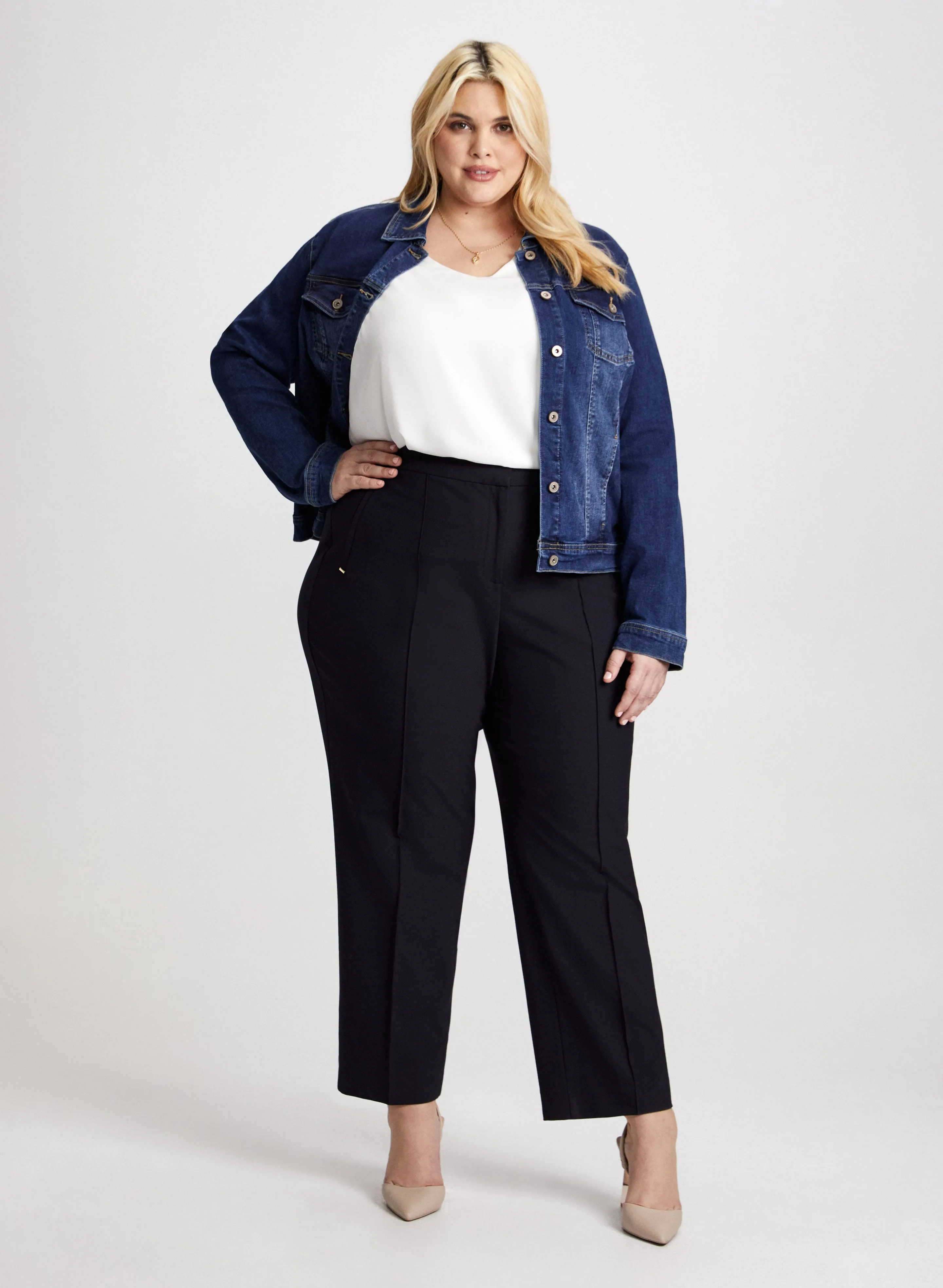 Cropped Denim Jacket sold by Laura product image thumbnail 3