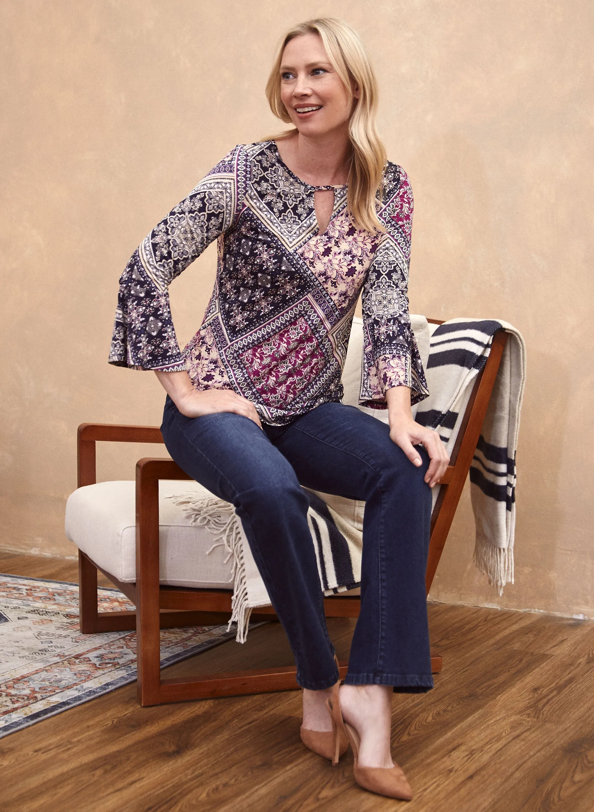 Patchwork Print Top sold by Laura product image thumbnail 4