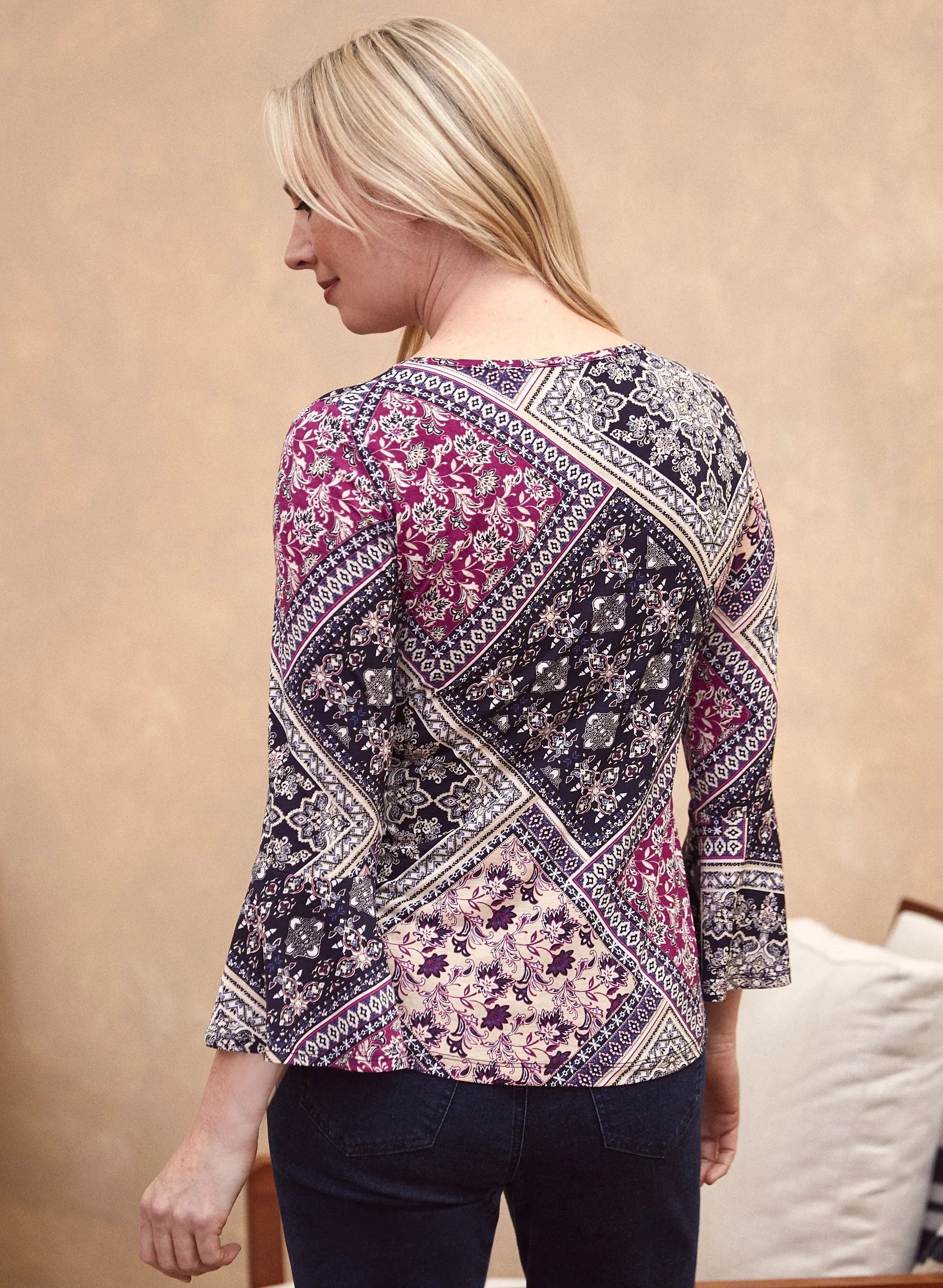 Patchwork Print Top sold by Laura product image thumbnail 3