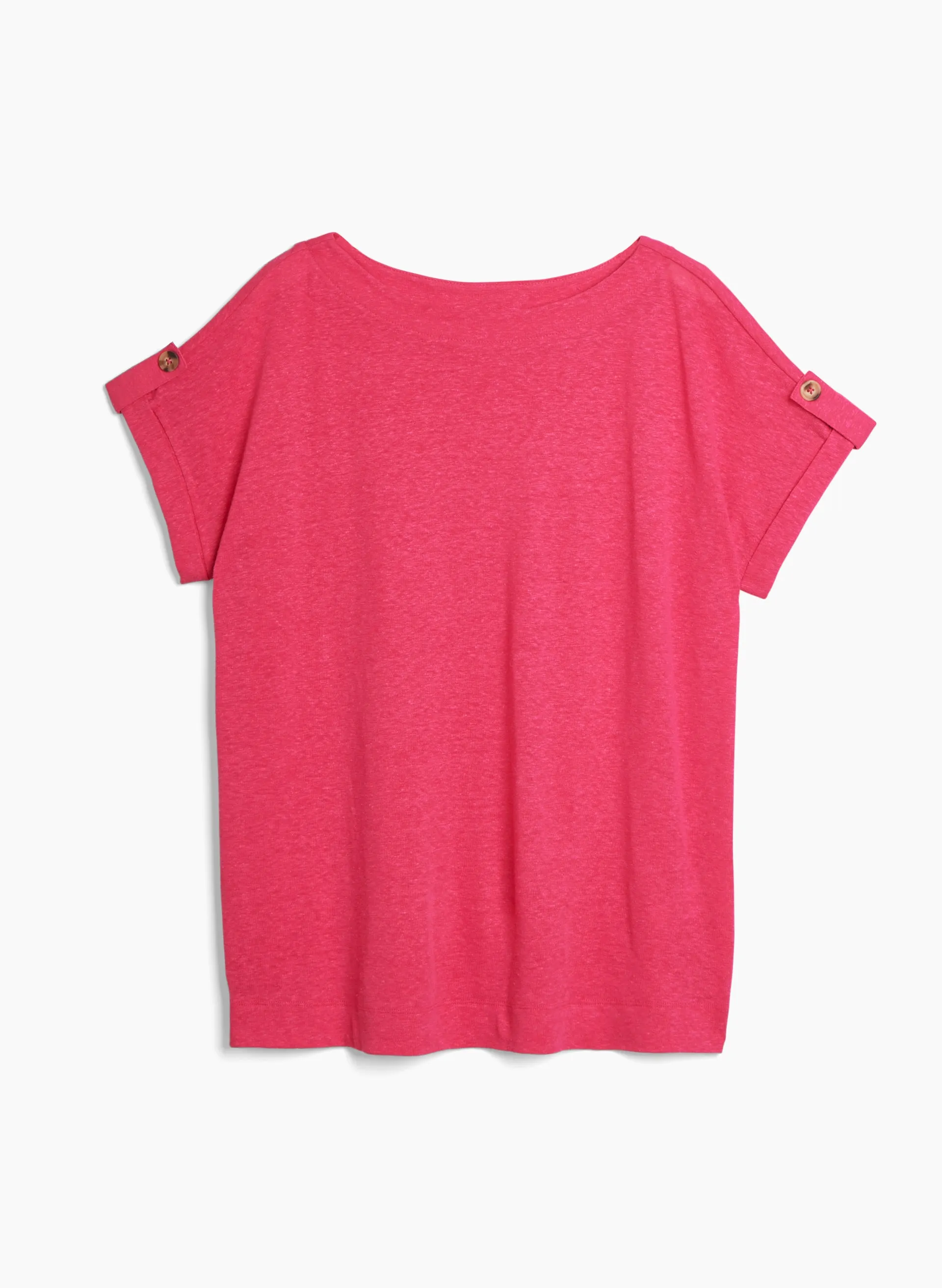 Boatneck Linen-Blend Tee sold by Laura product image thumbnail 5