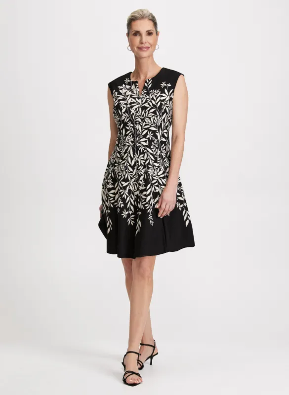 Split Neck Floral Print Dress sold by Laura