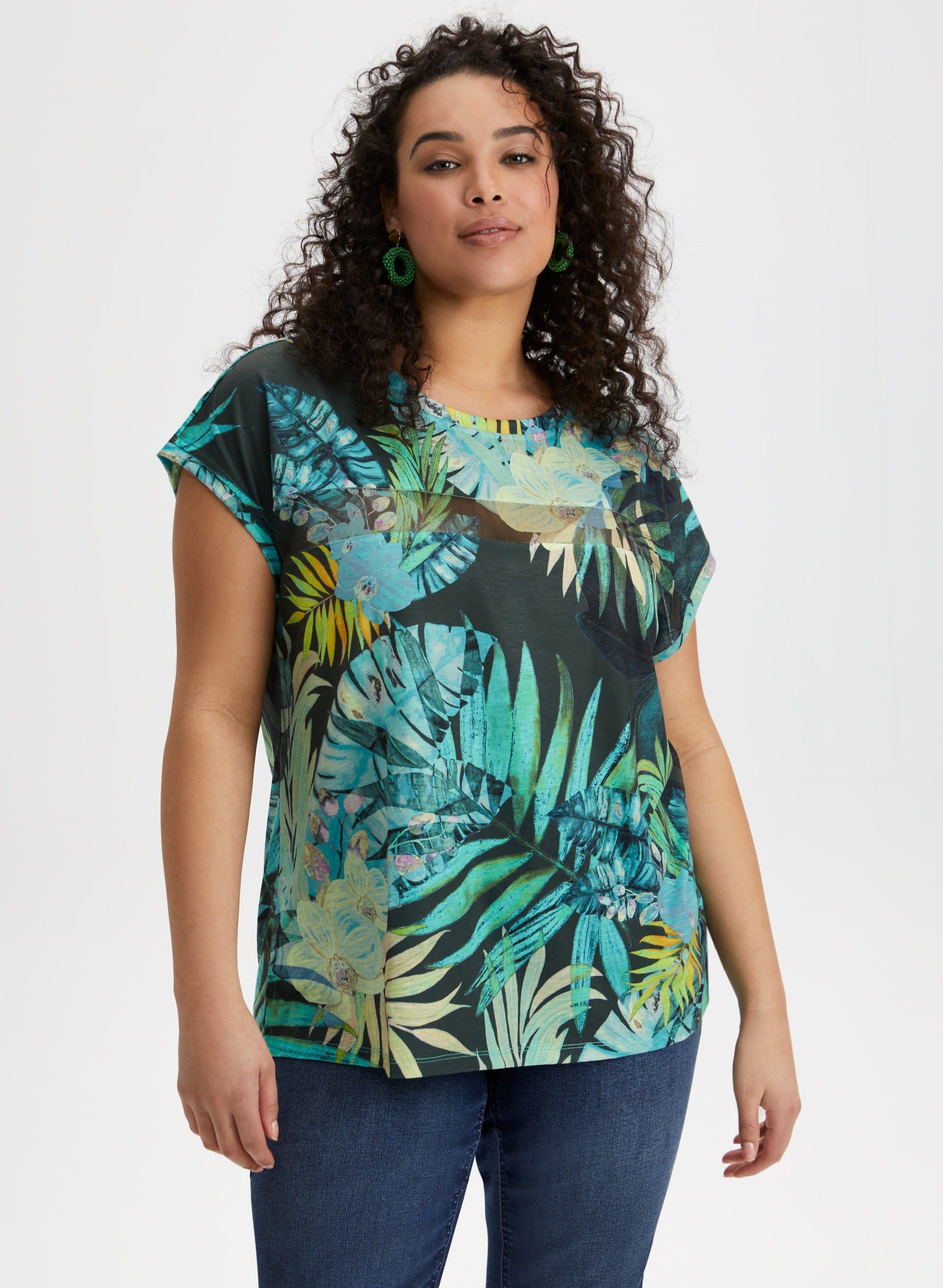 Palm Leaf Print Tee sold by Laura product image thumbnail 5