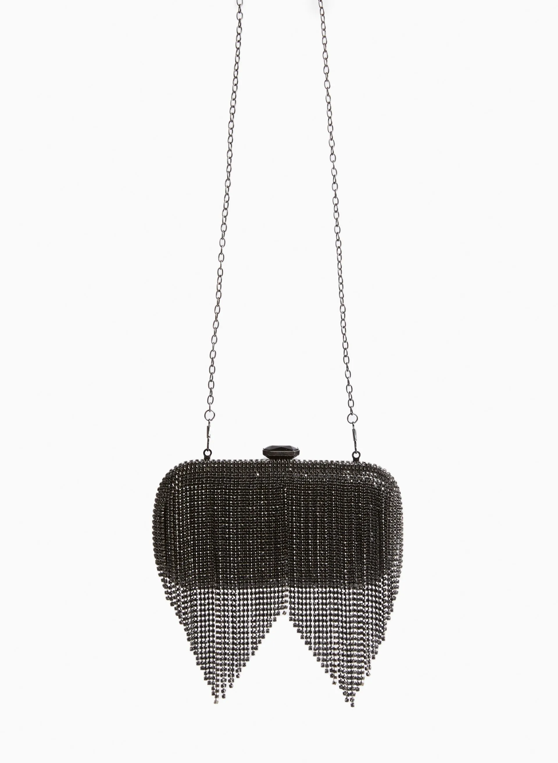 Crystal Cascade Clutch sold by Laura