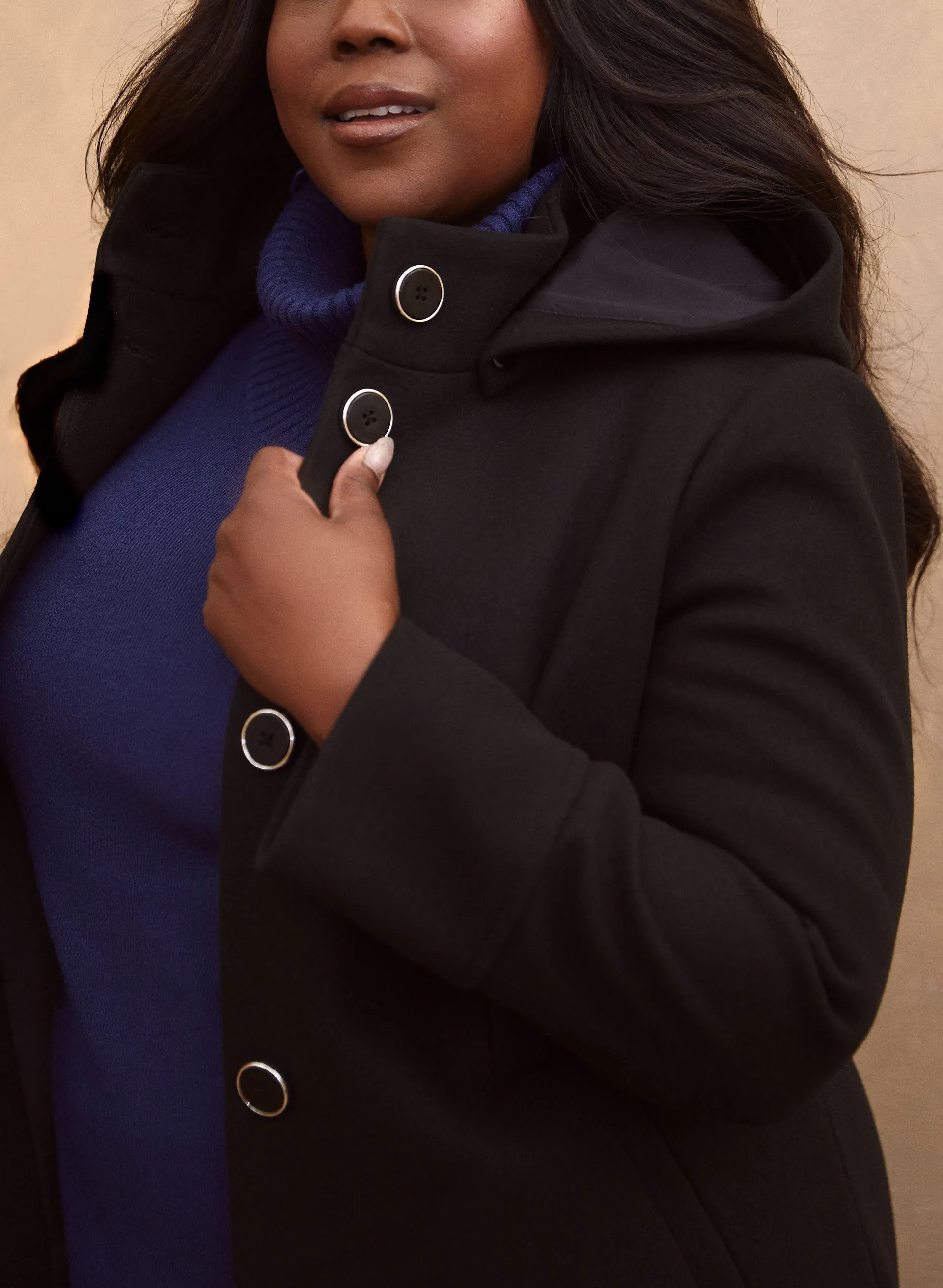 Stretch Wool Blend Coat sold by Laura product image thumbnail 4