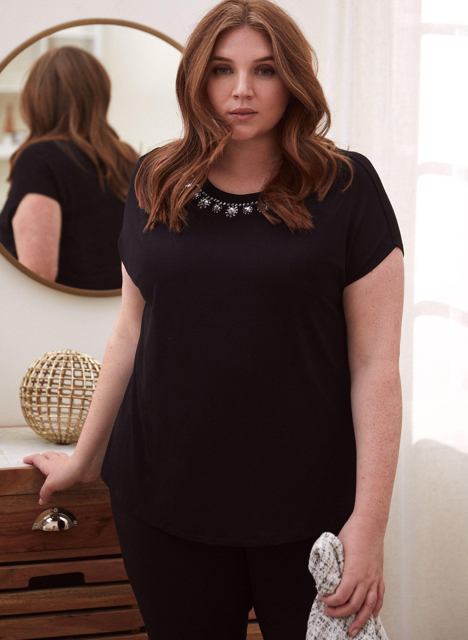 Jewel Embellished Tee sold by Laura