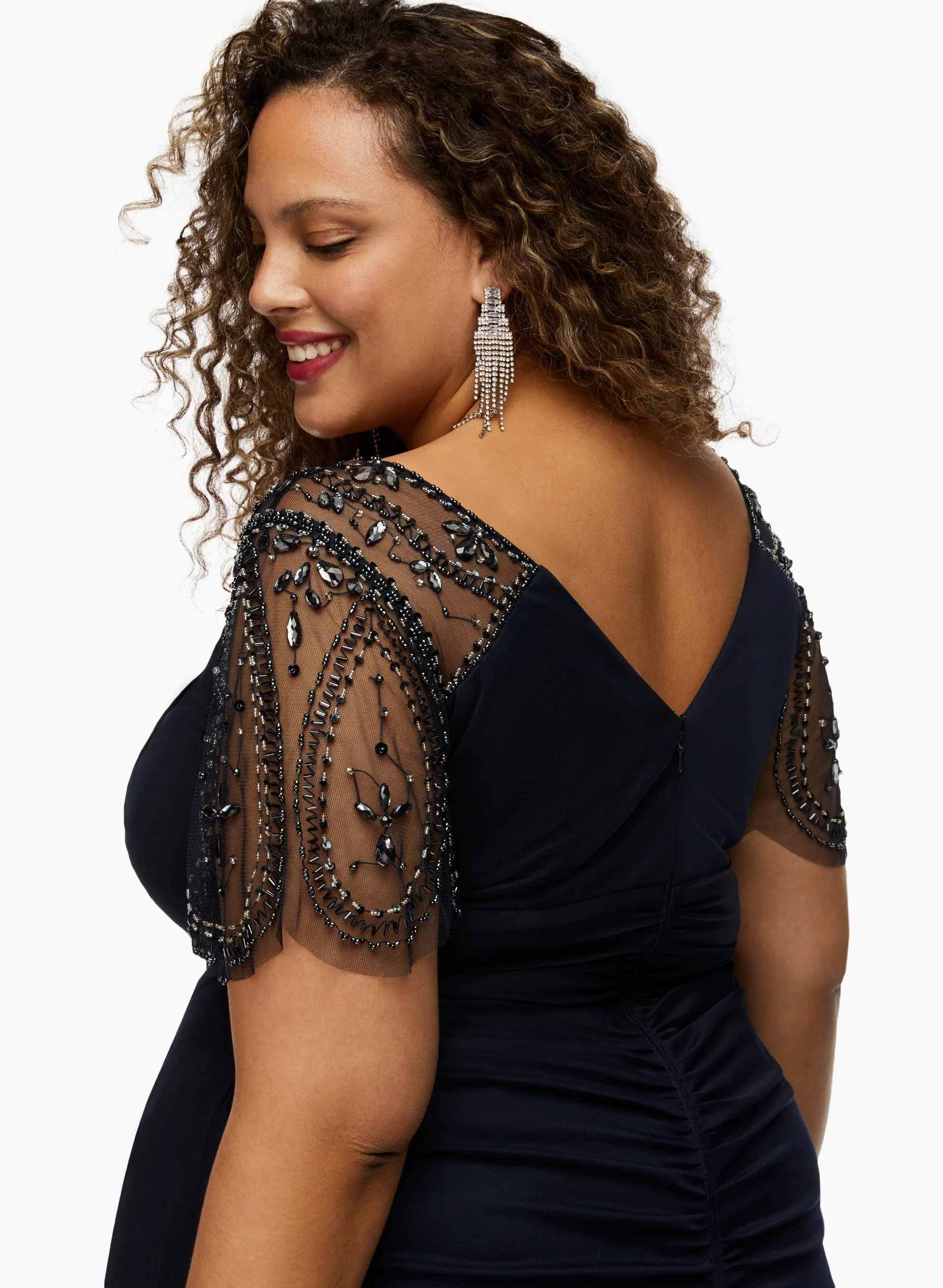 Embellished Sleeve Dress sold by Laura product image thumbnail 3