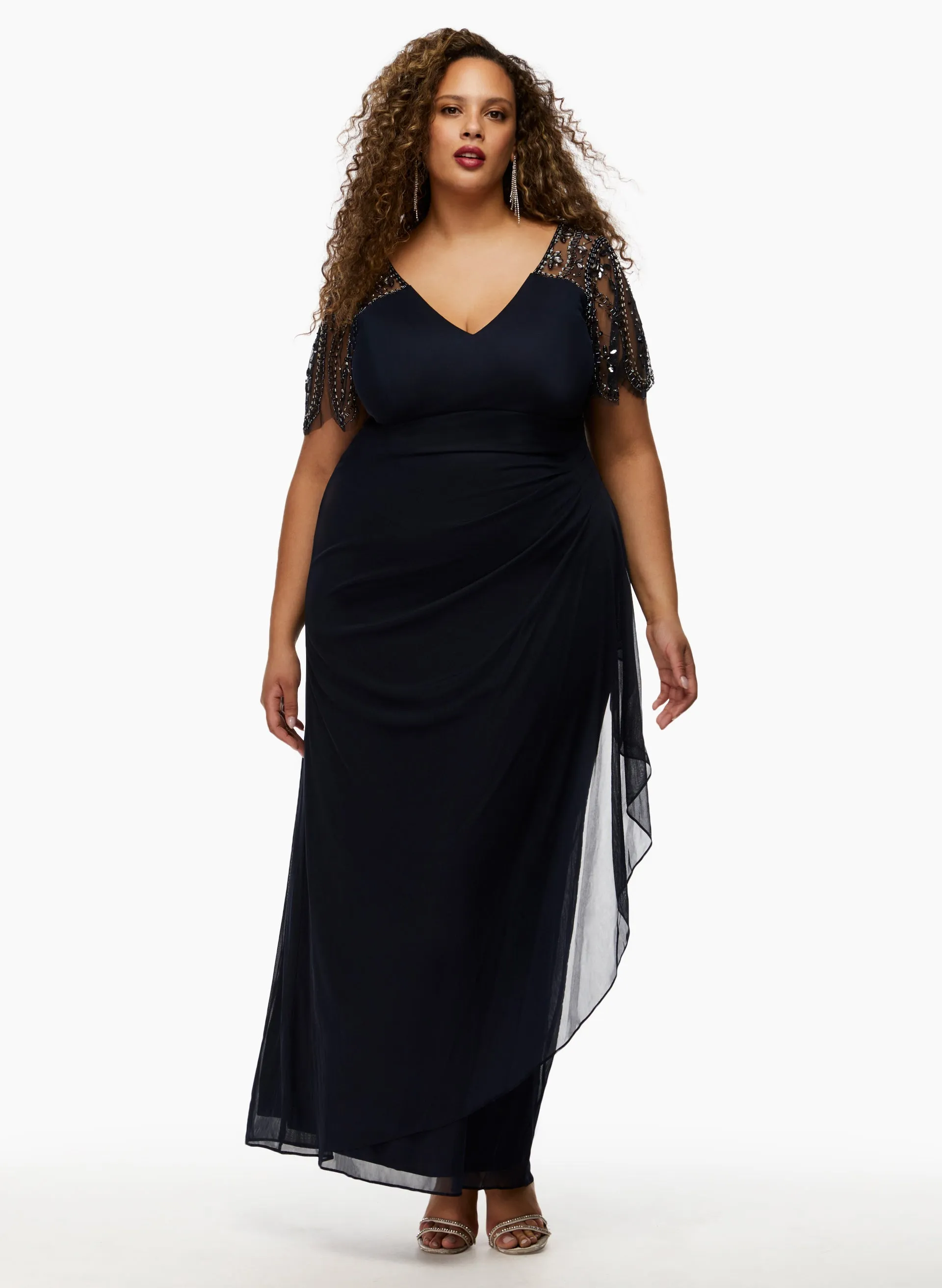 Embellished Sleeve Dress sold by Laura