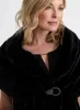 Rhinestone Clip Faux Fur Stole sold by Laura