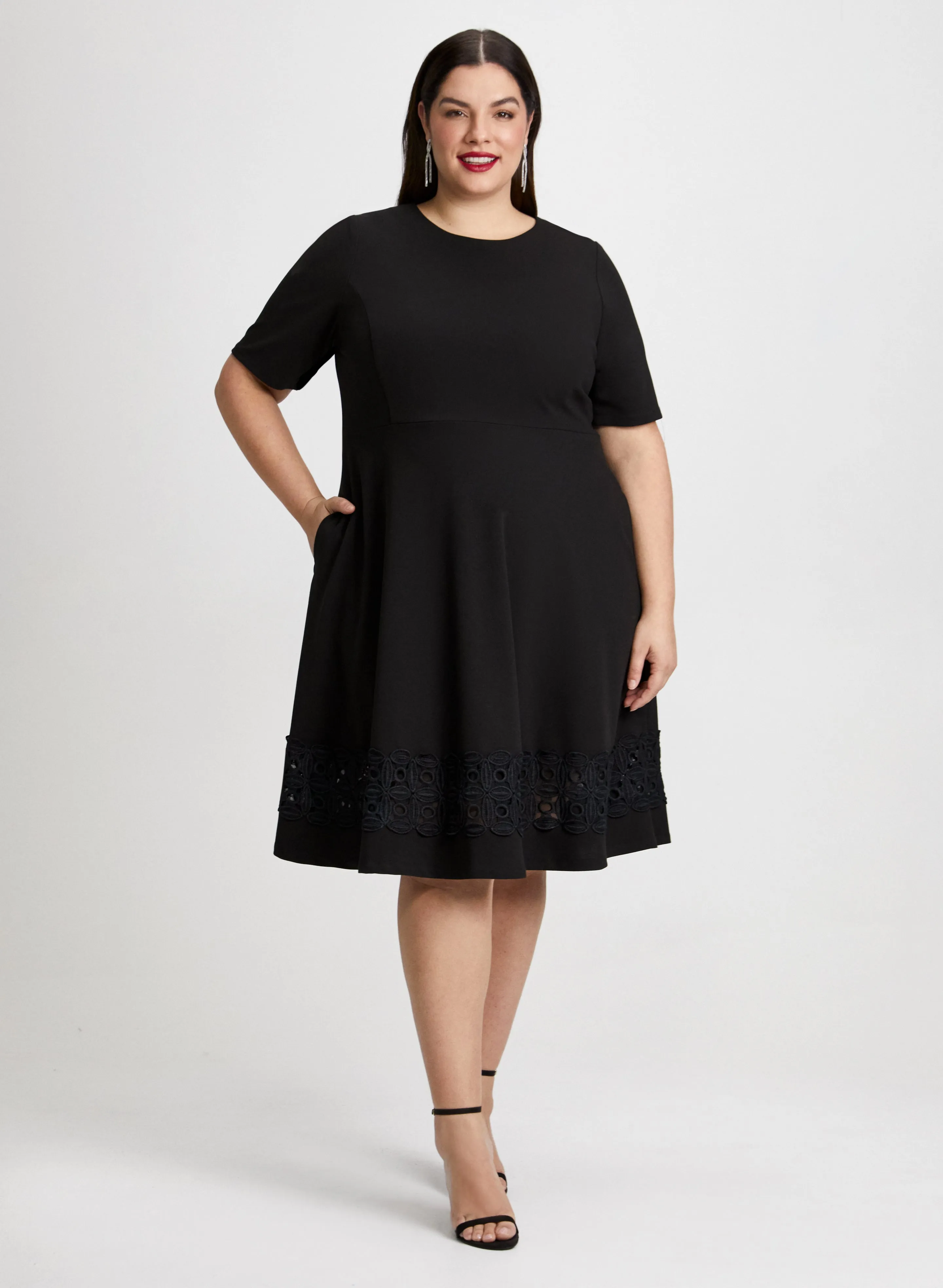 Lace Hem Day Dress sold by Laura