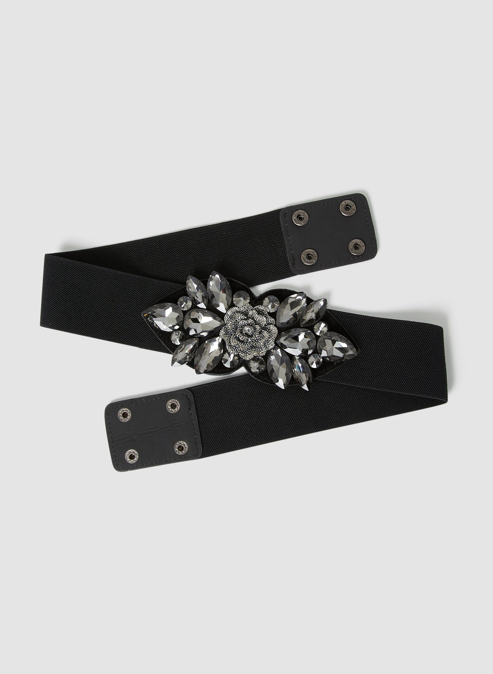 Rosette Embellished Elastic Belt sold by Laura