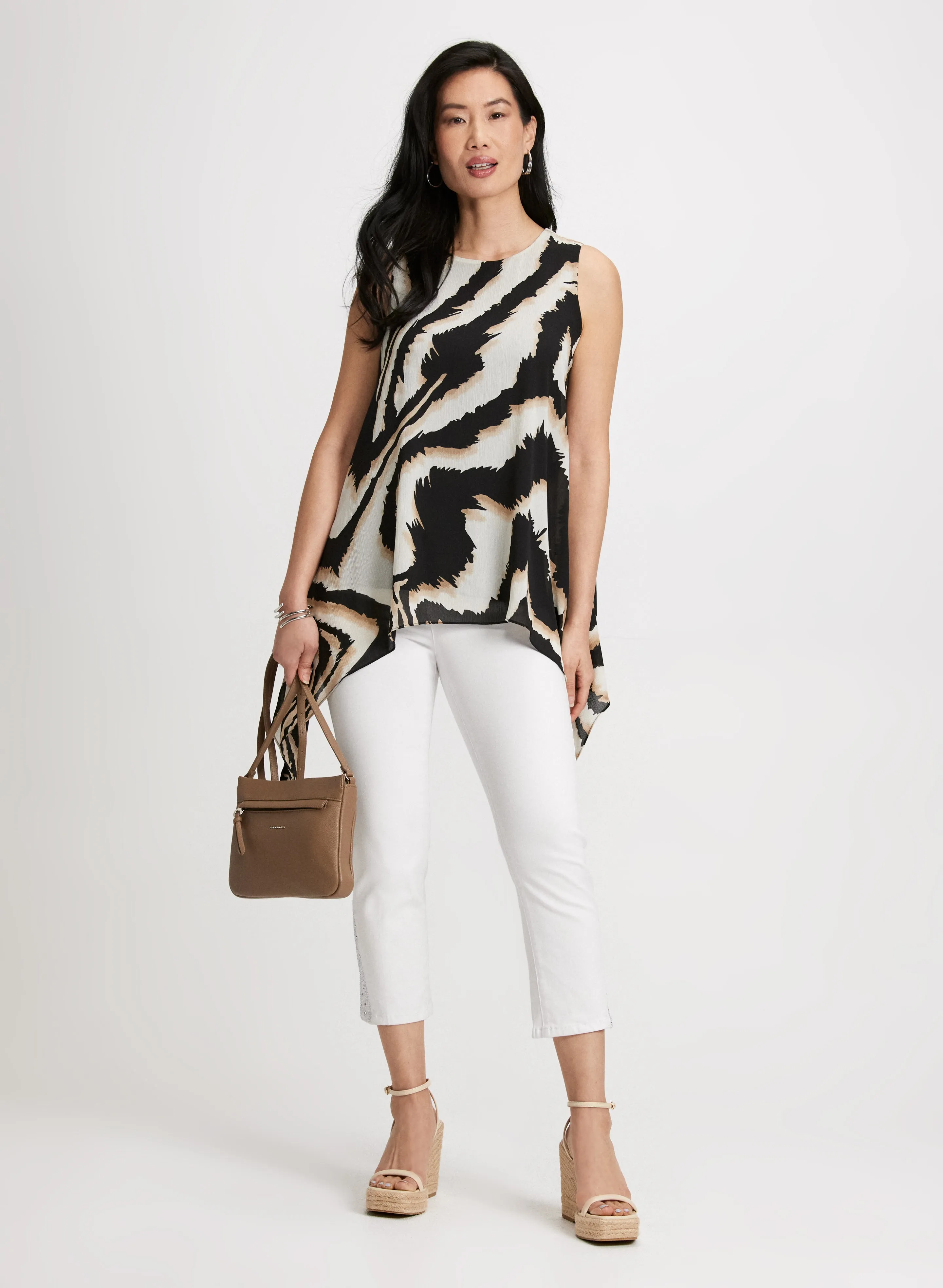 Zebra Print Asymmetric Blouse sold by Laura product image thumbnail 2