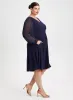 Chiffon Sleeve Ruched Detail Dress sold by Laura