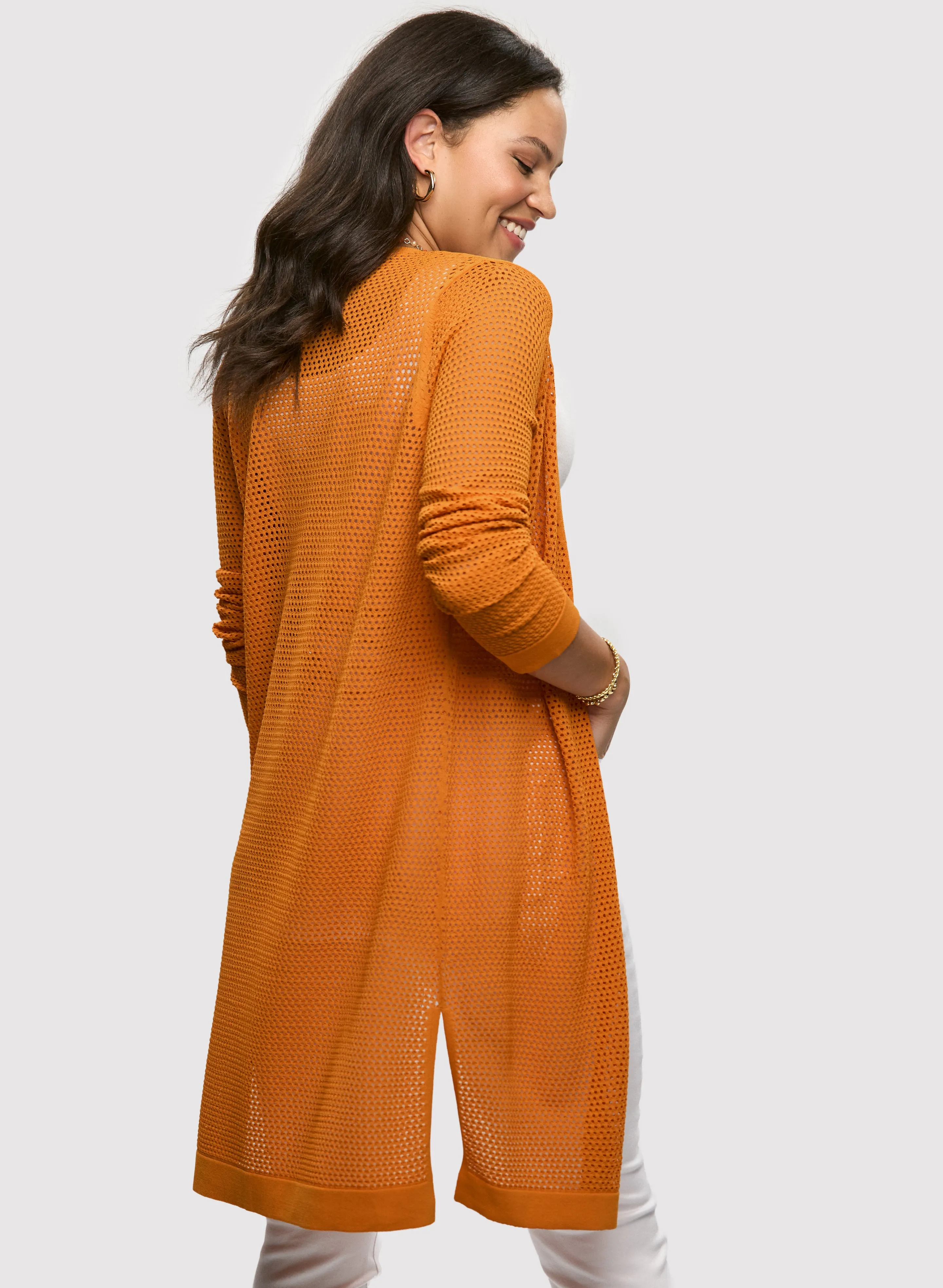 Openwork Long Cardigan sold by Laura product image thumbnail 4