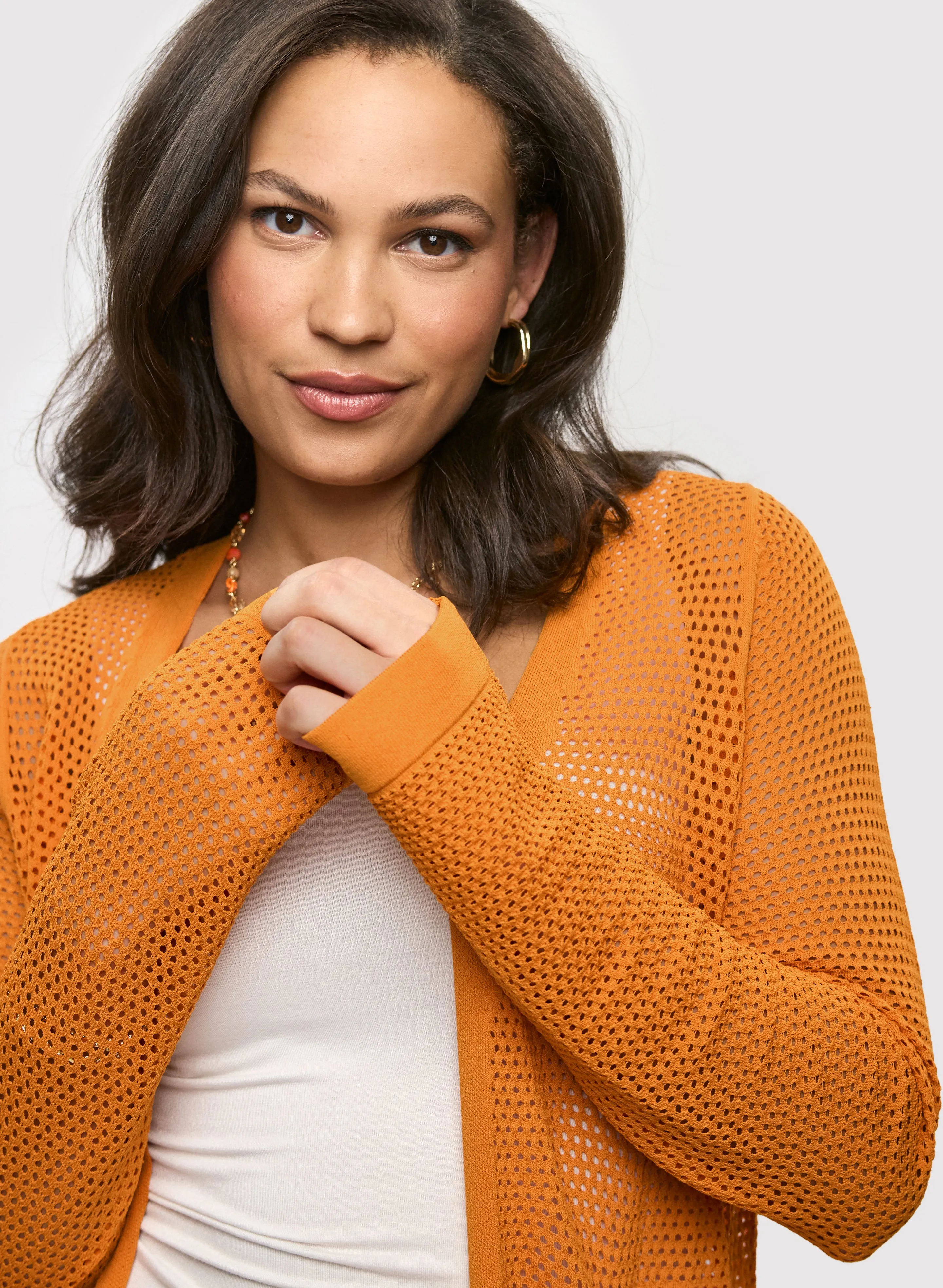 Openwork Long Cardigan sold by Laura product image thumbnail 2