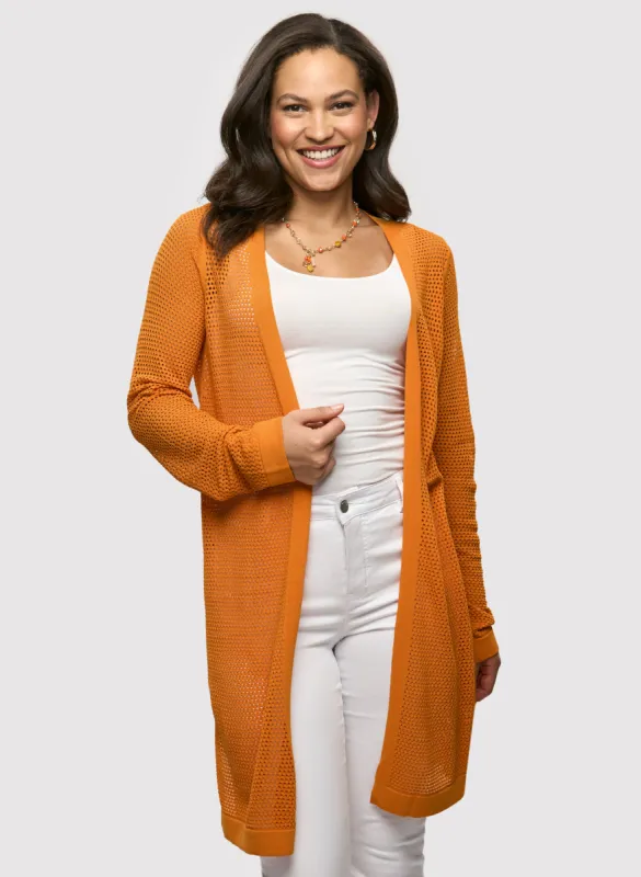 Openwork Long Cardigan sold by Laura