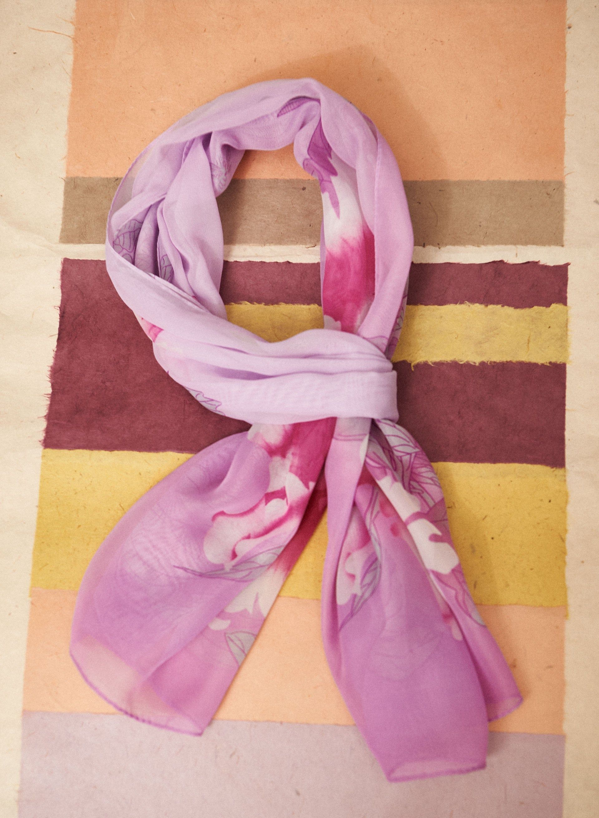 Floral Print Scarf sold by Laura