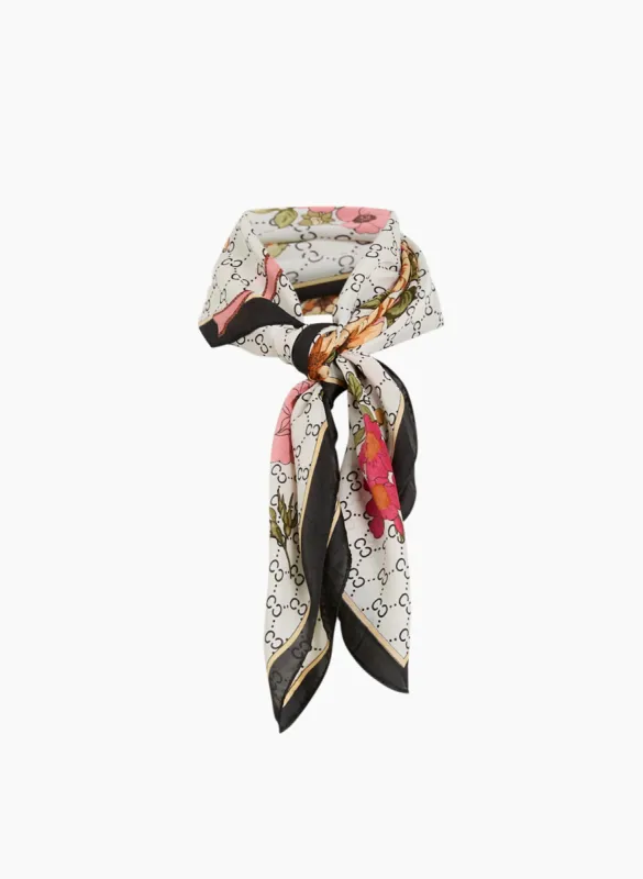 Floral Square Lightweight Scarf sold by Laura