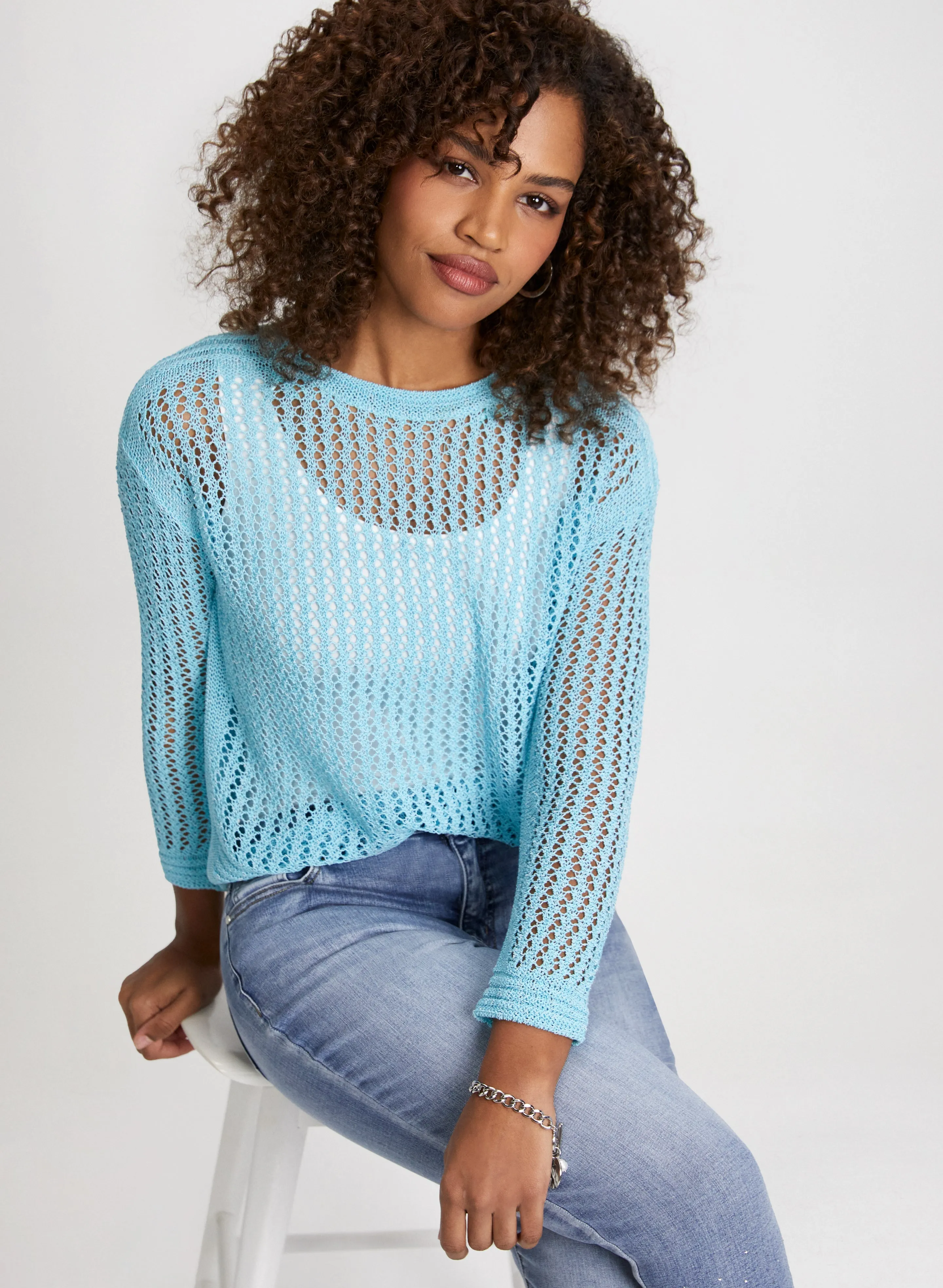 Open Stitch Sweater sold by Laura product image thumbnail 5