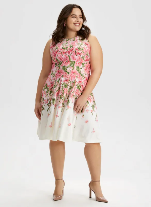 Floral Print Sleeveless Dress sold by Laura
