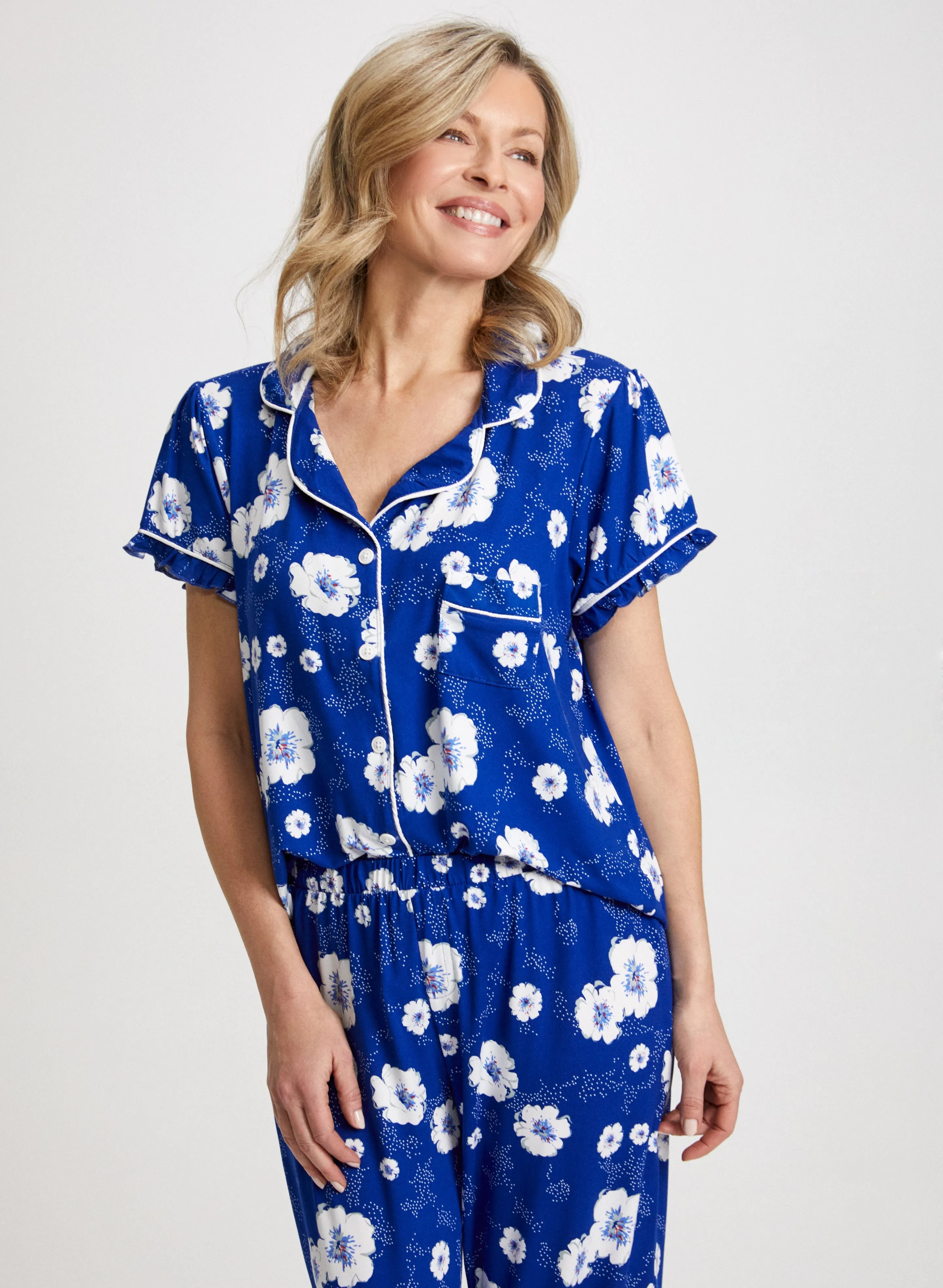 Floral Print Pyjama Set sold by Laura product image thumbnail 3