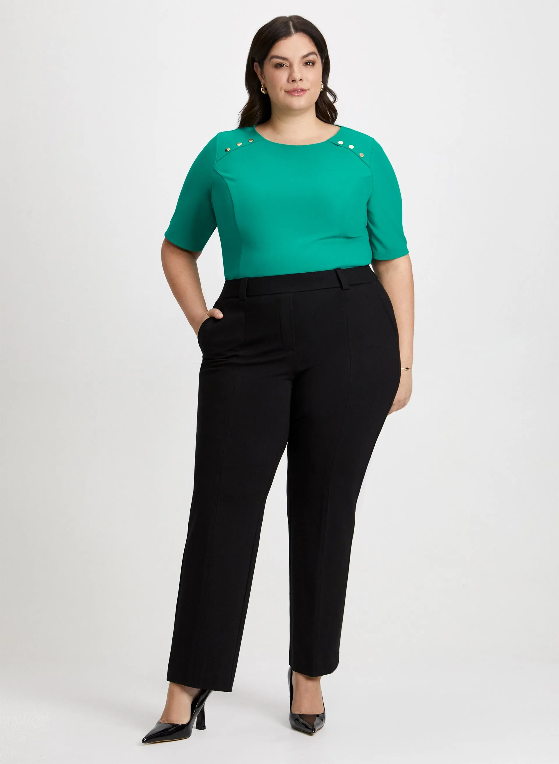 Scuba Top & Pull-On Pants sold by Laura