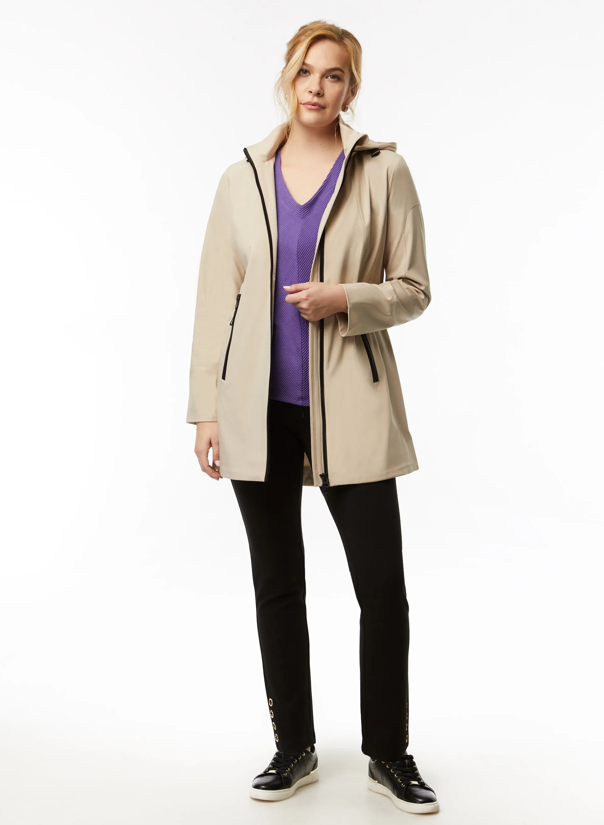 Water-Repelling Hooded Coat sold by Laura product image thumbnail 3