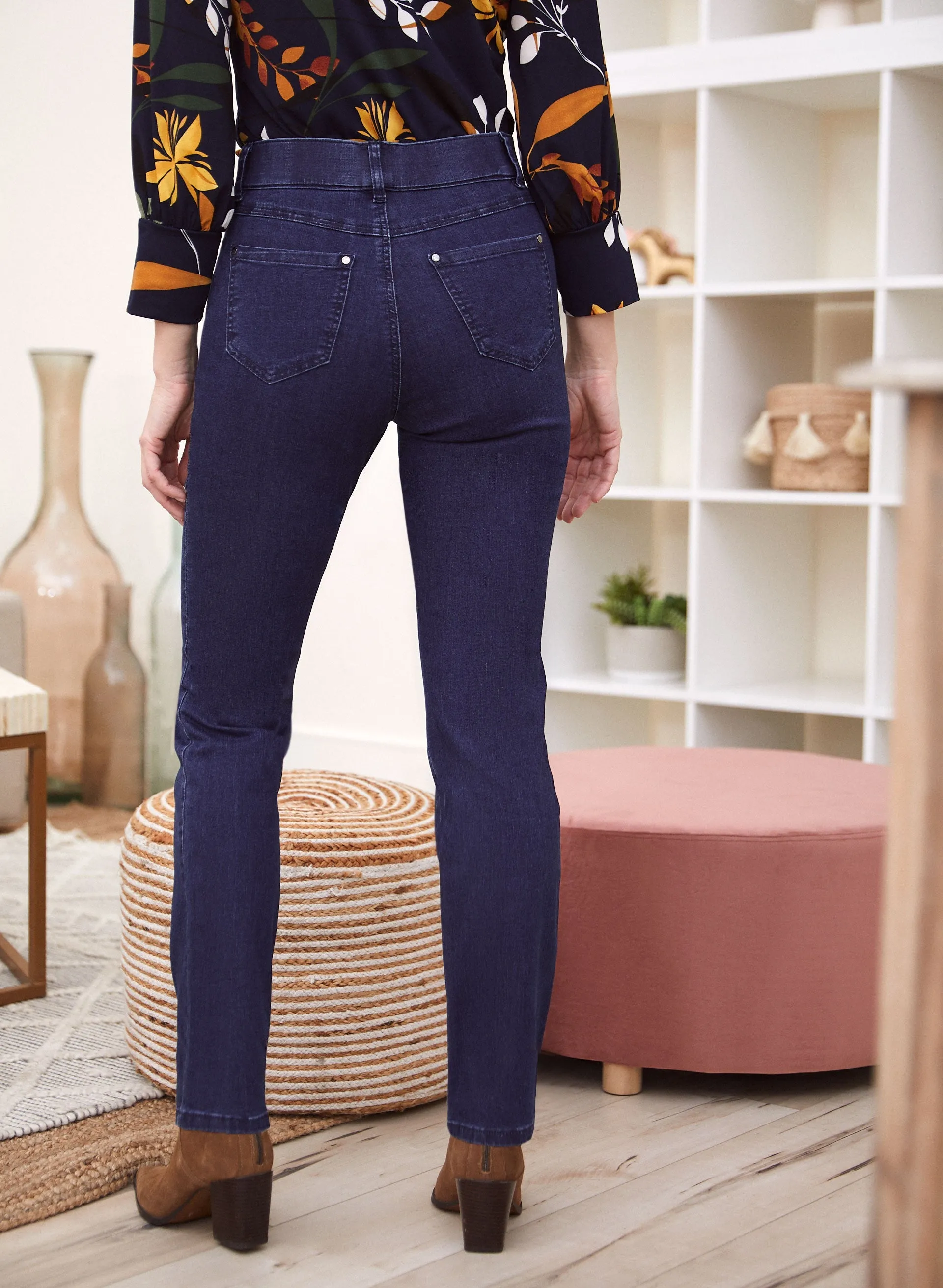 Straight Leg Pull-On Jeans sold by Laura product image thumbnail 2