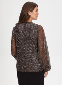 Metallic Crinkle Top sold by Laura