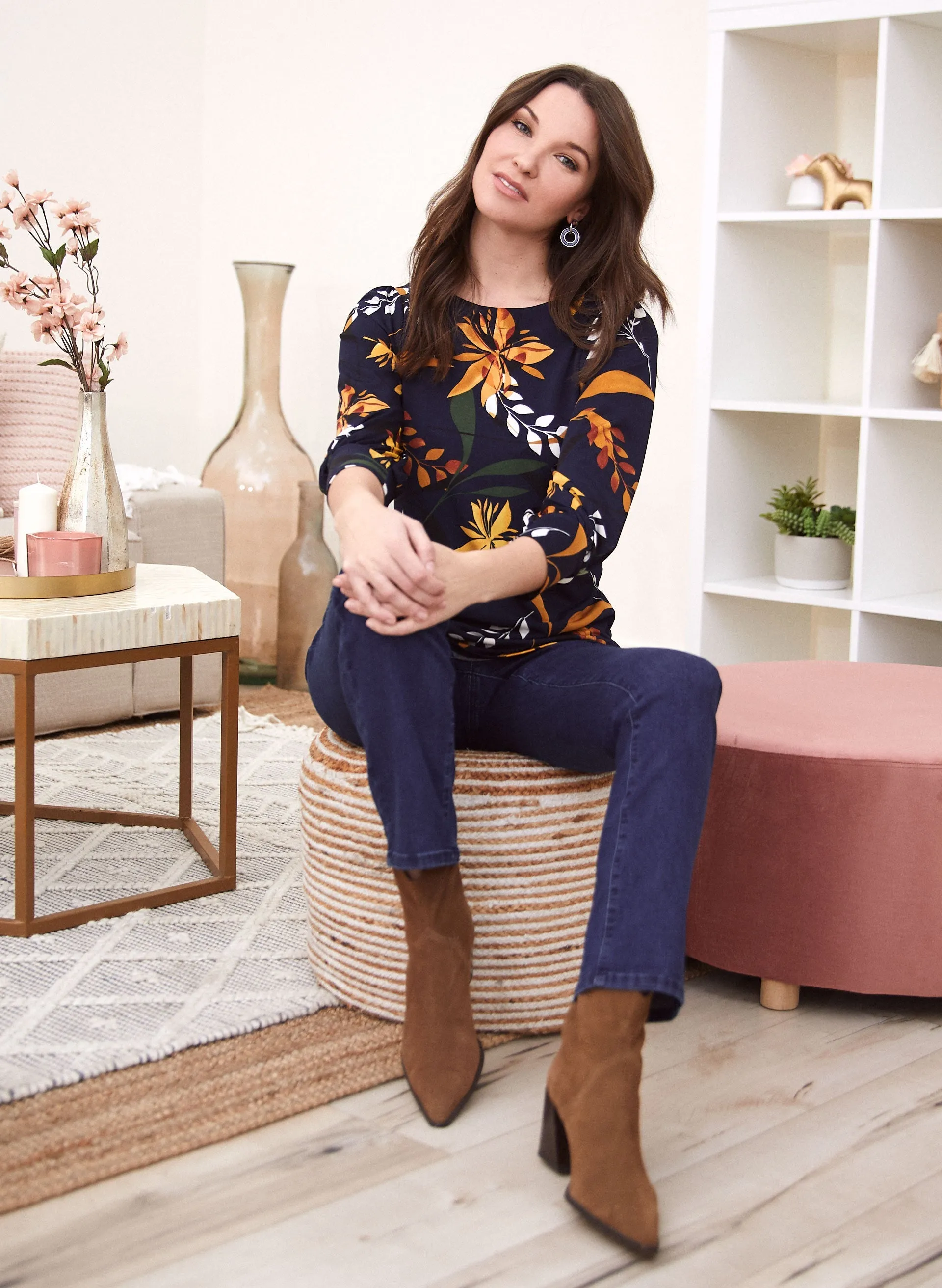 Straight Leg Pull-On Jeans sold by Laura product image thumbnail 3