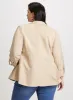 Linen-Blend Open Front Jacket sold by Laura