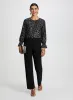 Metallic Print Blouse & Wide Leg Pants sold by Laura