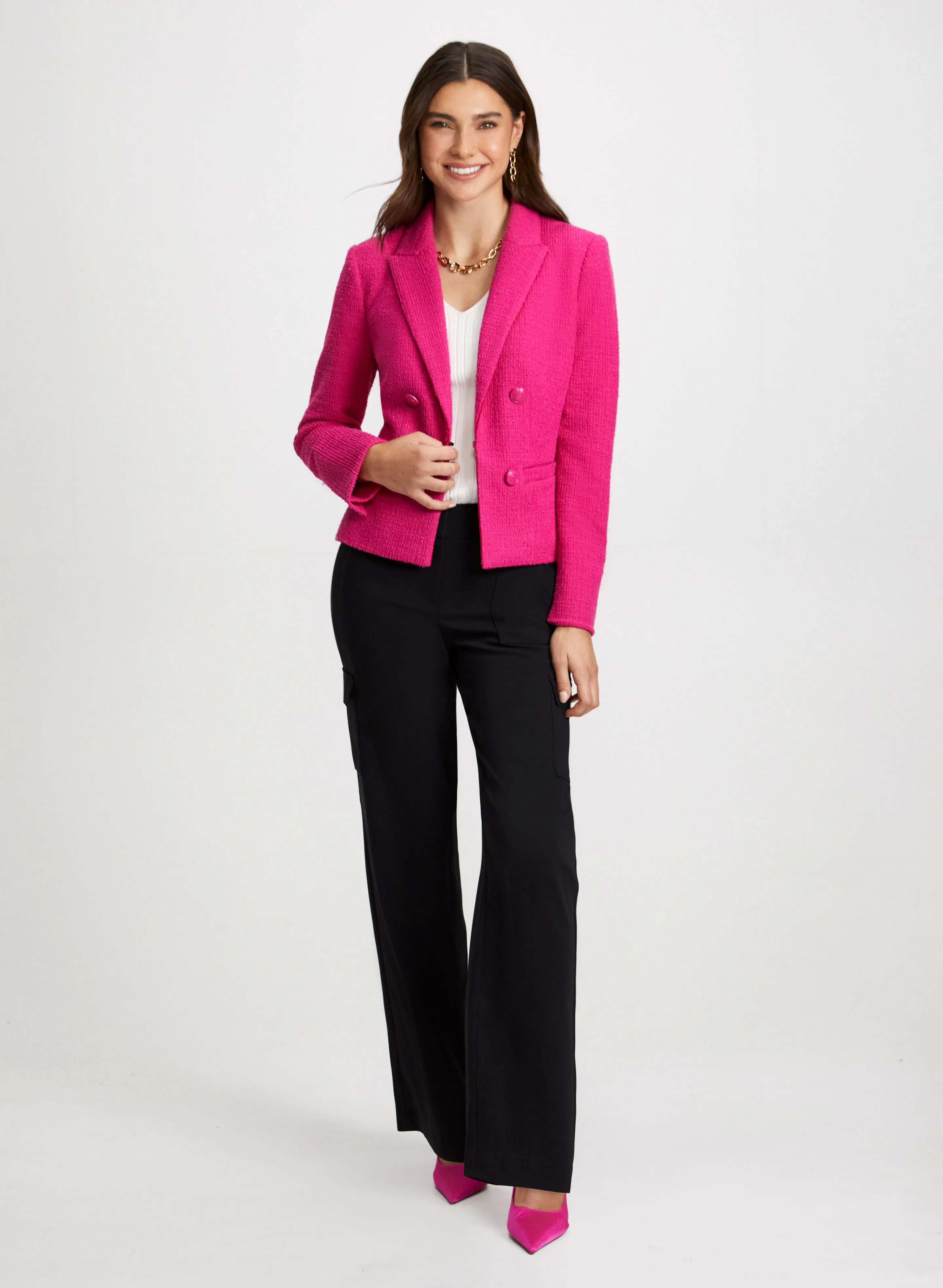 Bouclé Jacket & Cargo Pants sold by Laura