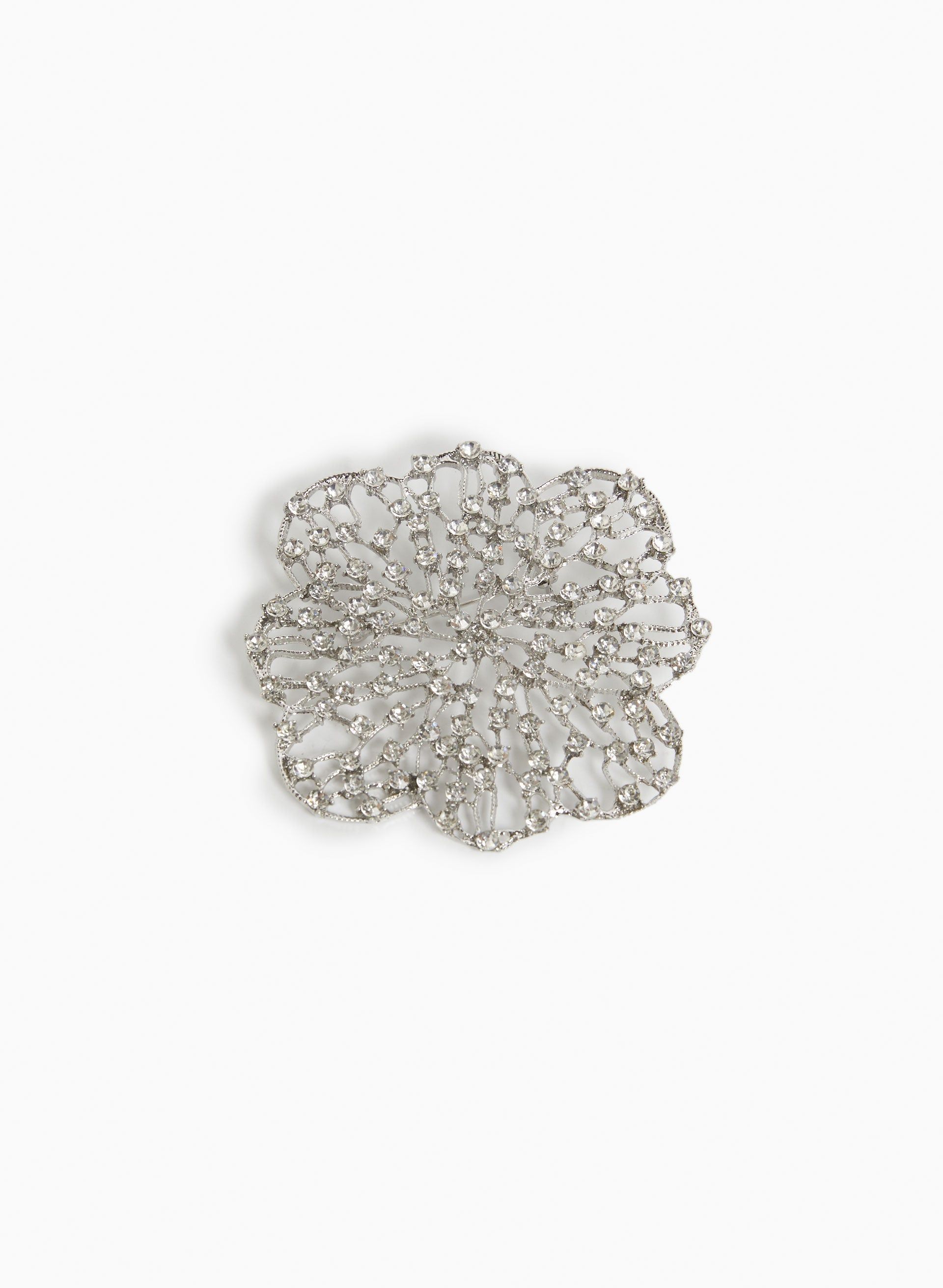 Crystal Flower Brooch sold by Laura