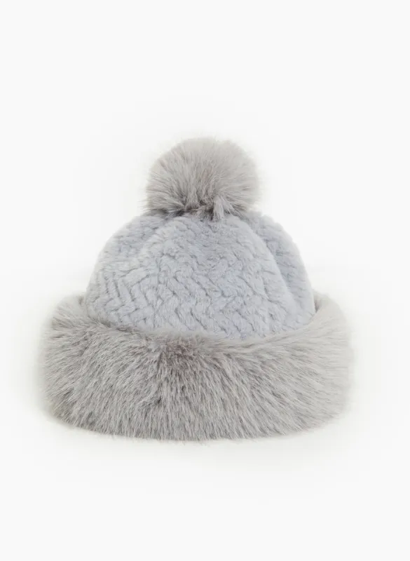Removable Pompom Hat sold by Laura