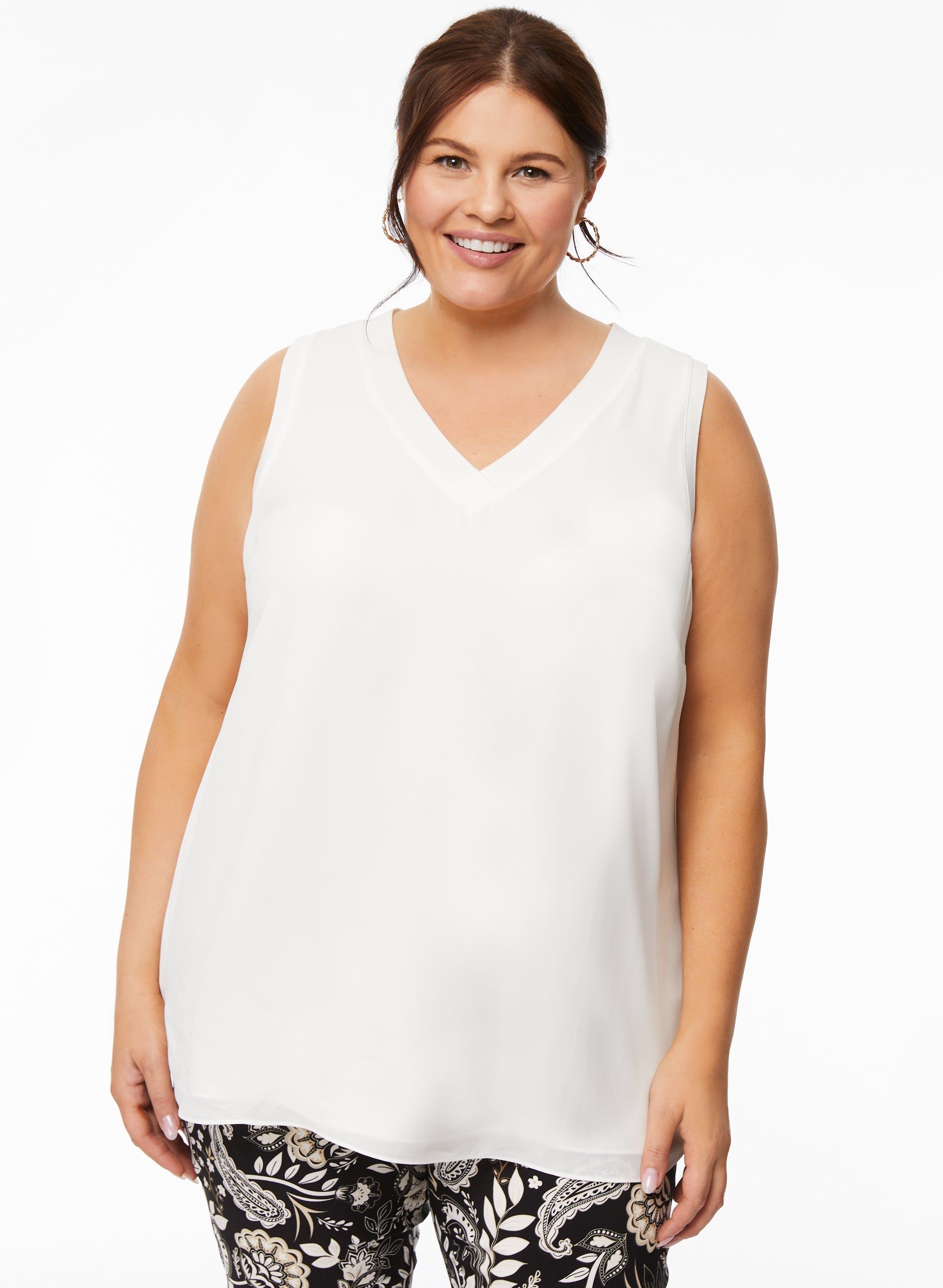 Sleeveless V-Neck Blouse sold by Laura