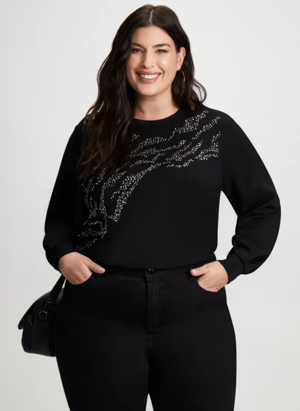 Embellished Zebra Motif Top sold by Laura