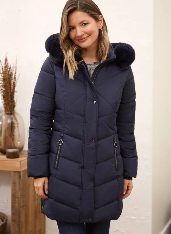 Quilted Vegan Down Coat sold by Laura