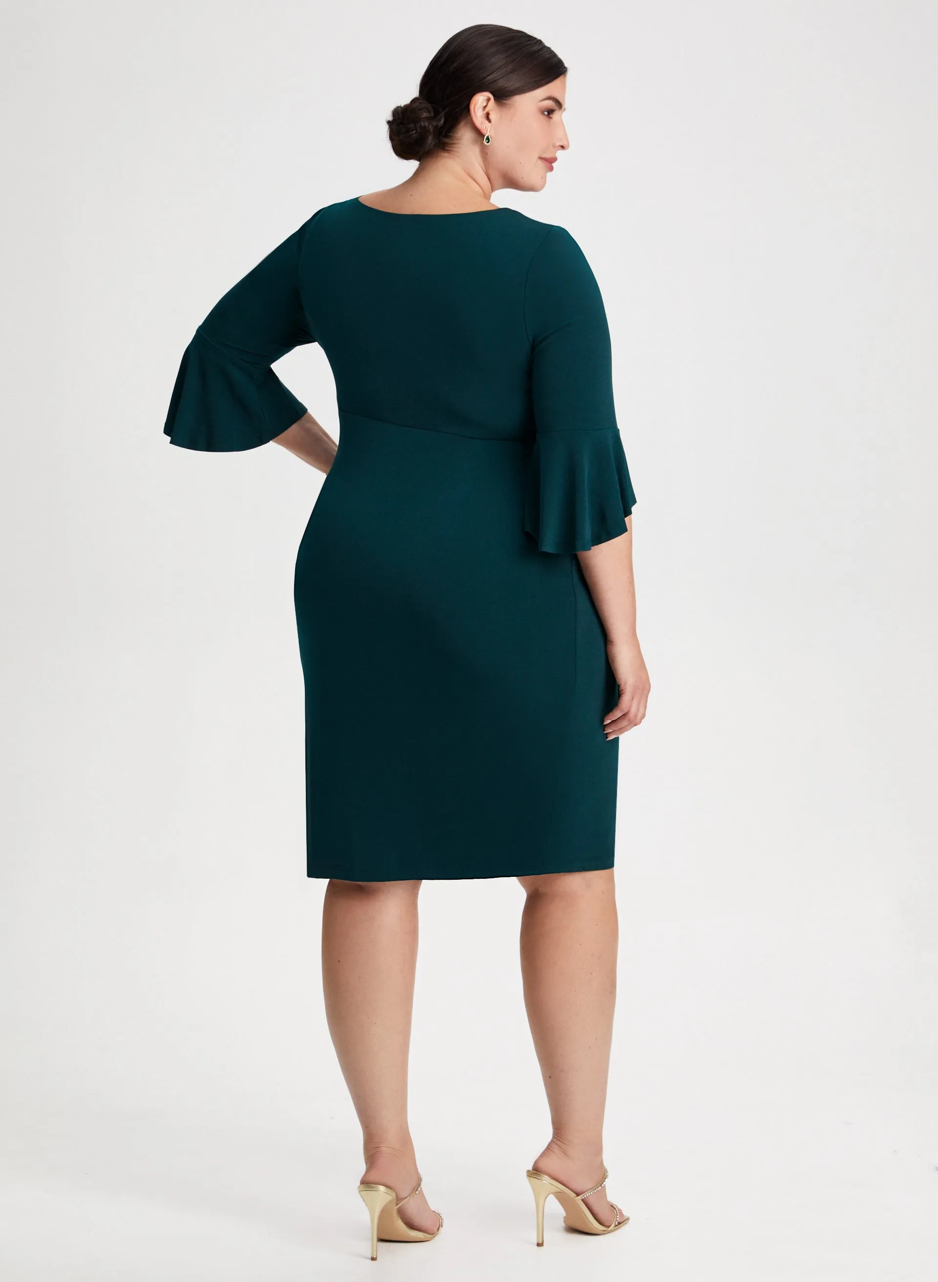 Bell Sleeve Sheath Dress sold by Laura product image thumbnail 3