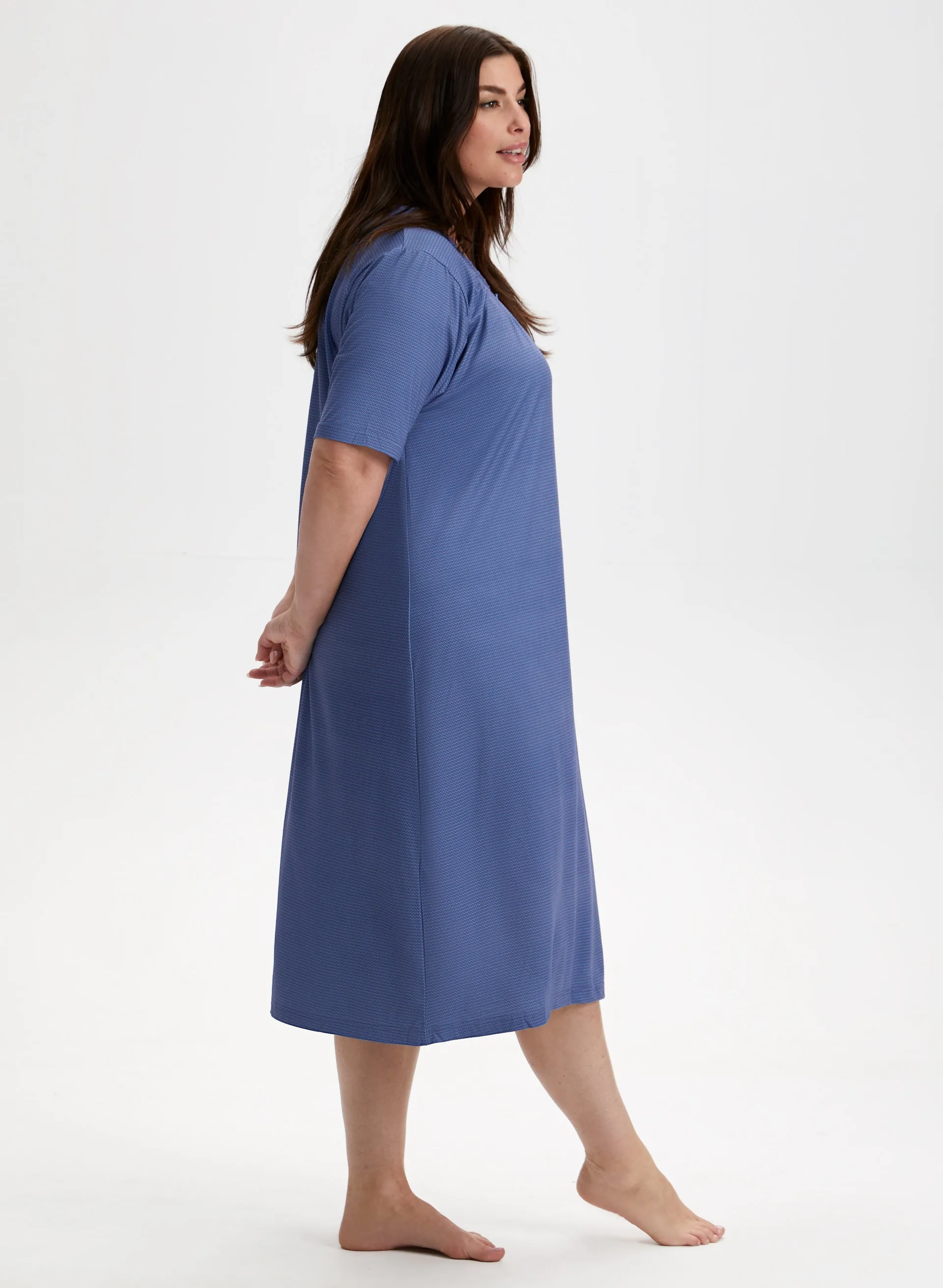 Zigzag Print Nightgown sold by Laura product image thumbnail 3