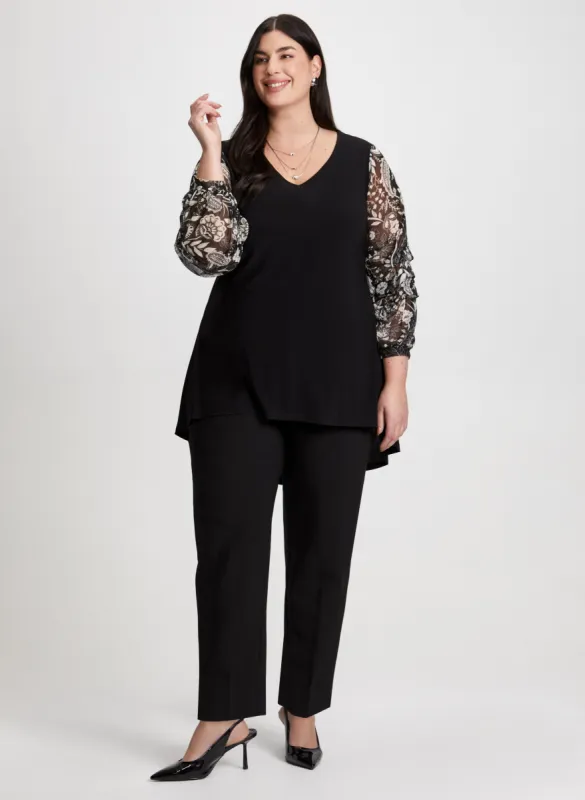 Paisley Sleeve Top & City Fit Pants sold by Laura