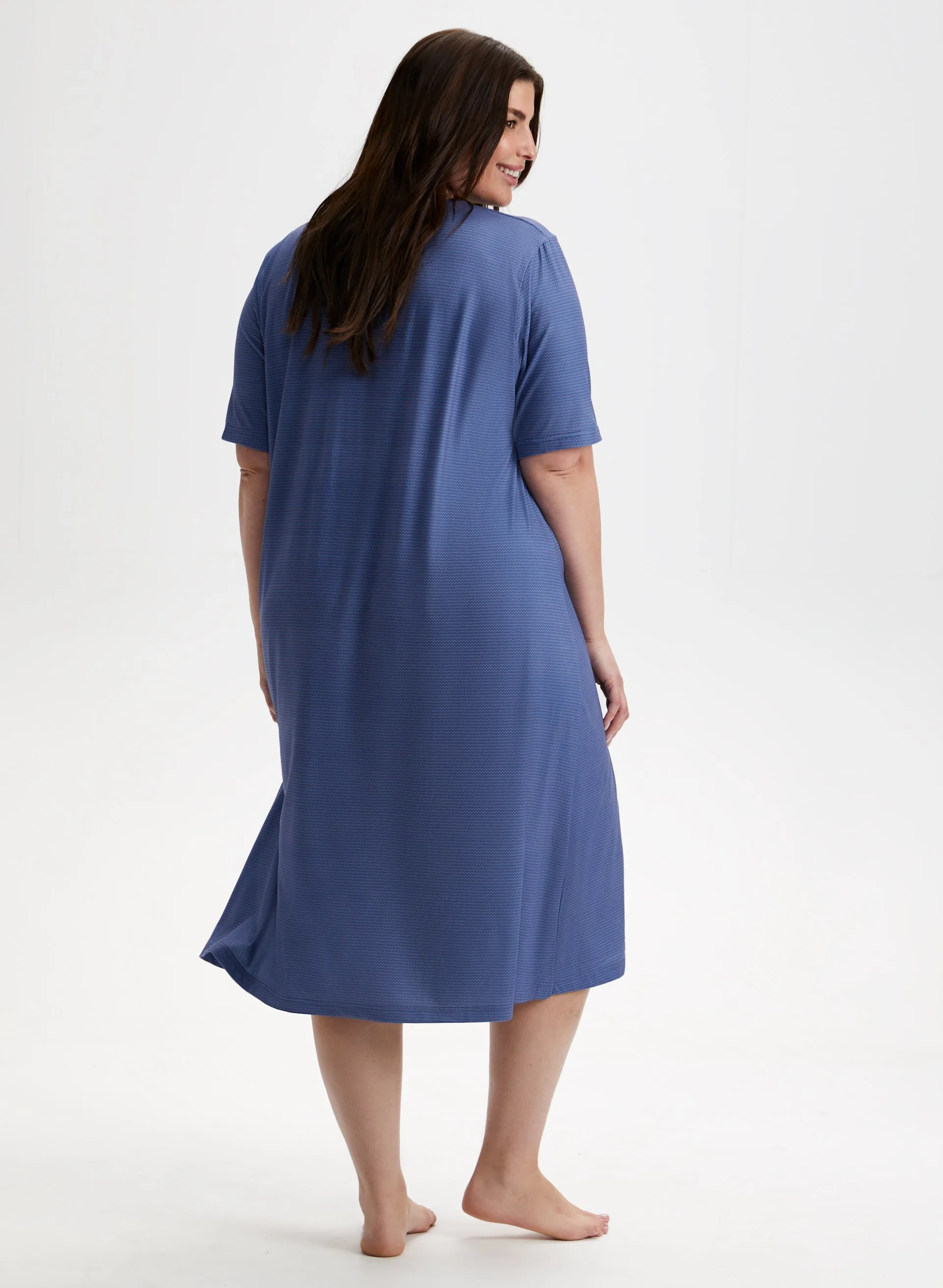 Zigzag Print Nightgown sold by Laura product image thumbnail 2