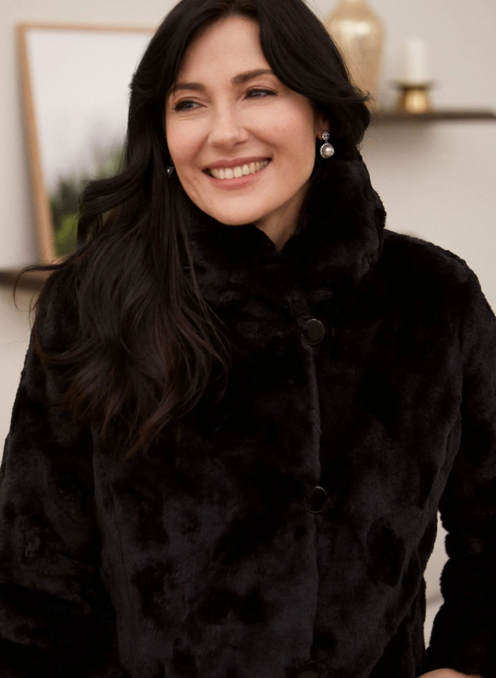 Reversible Faux Fur Coat sold by Laura product image thumbnail 4