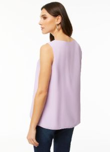Sleeveless V-Neck Crepe Blouse sold by Laura
