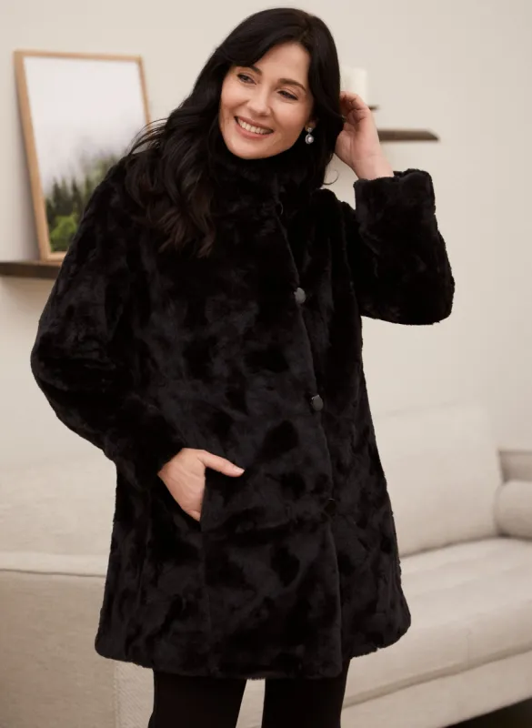 Reversible Faux Fur Coat sold by Laura