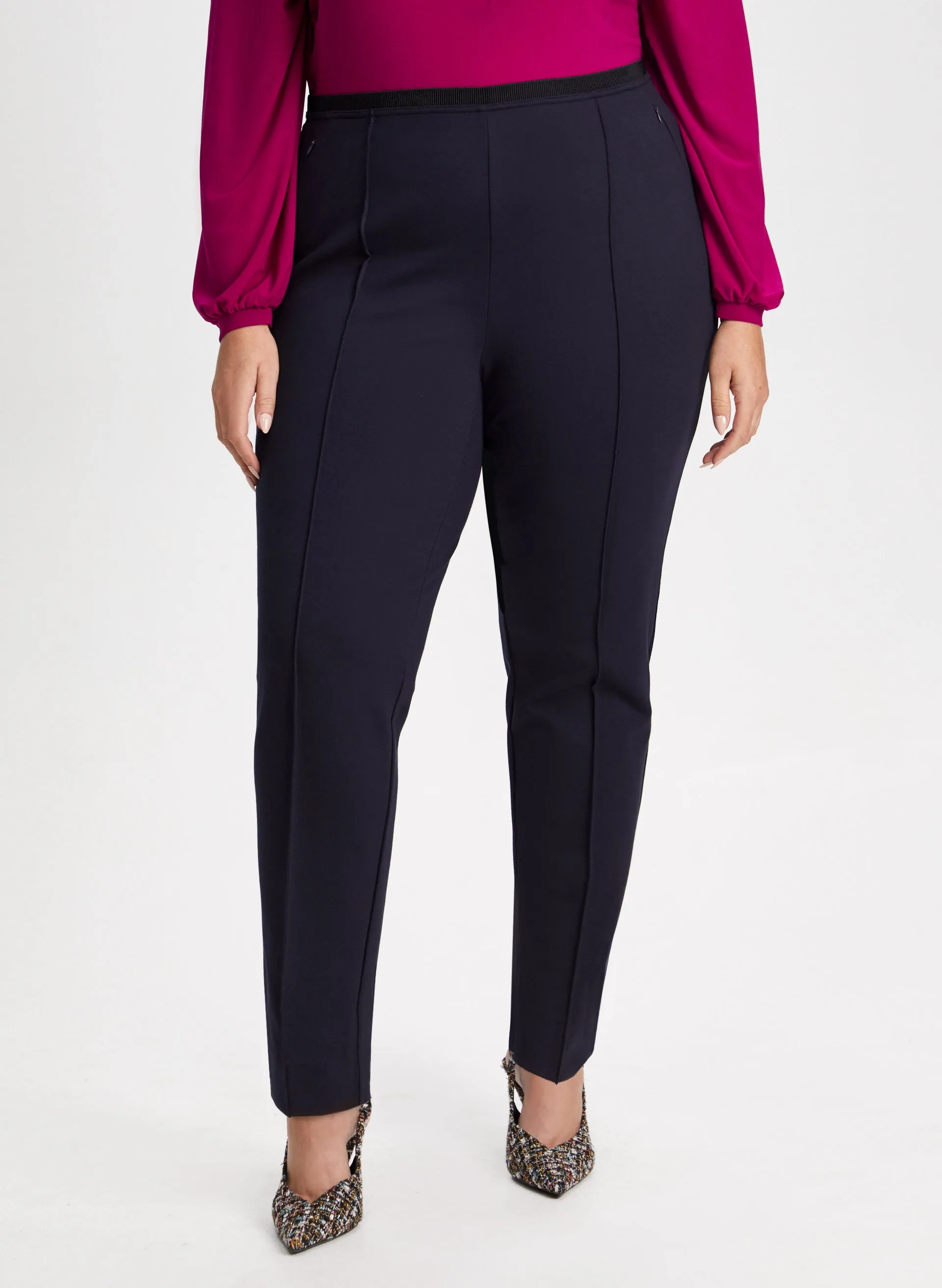 Slim Leg Pull On Pants sold by Laura