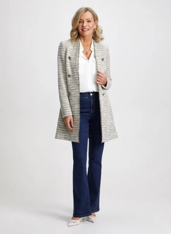 Fringe Trim Jacket & Bootcut Jeans sold by Laura