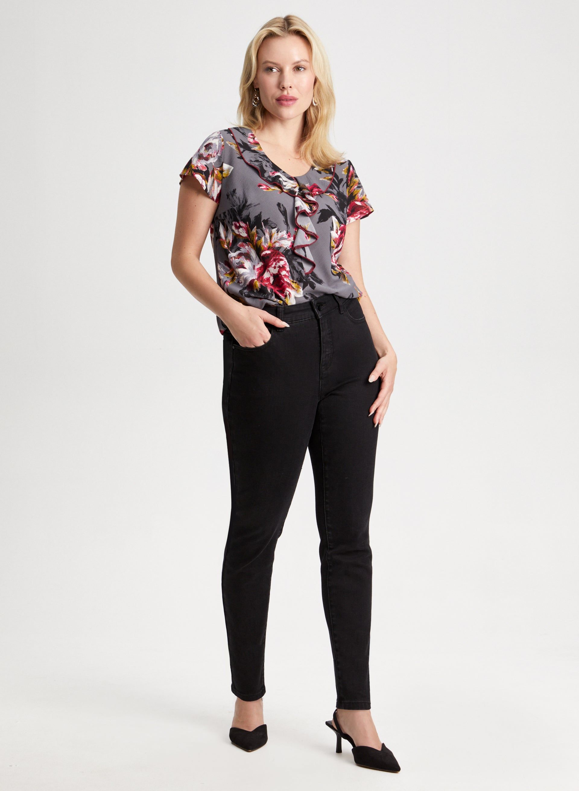 Ruffle Detail Floral Blouse sold by Laura product image thumbnail 3