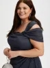 Bardot Neck Glitter Dress sold by Laura