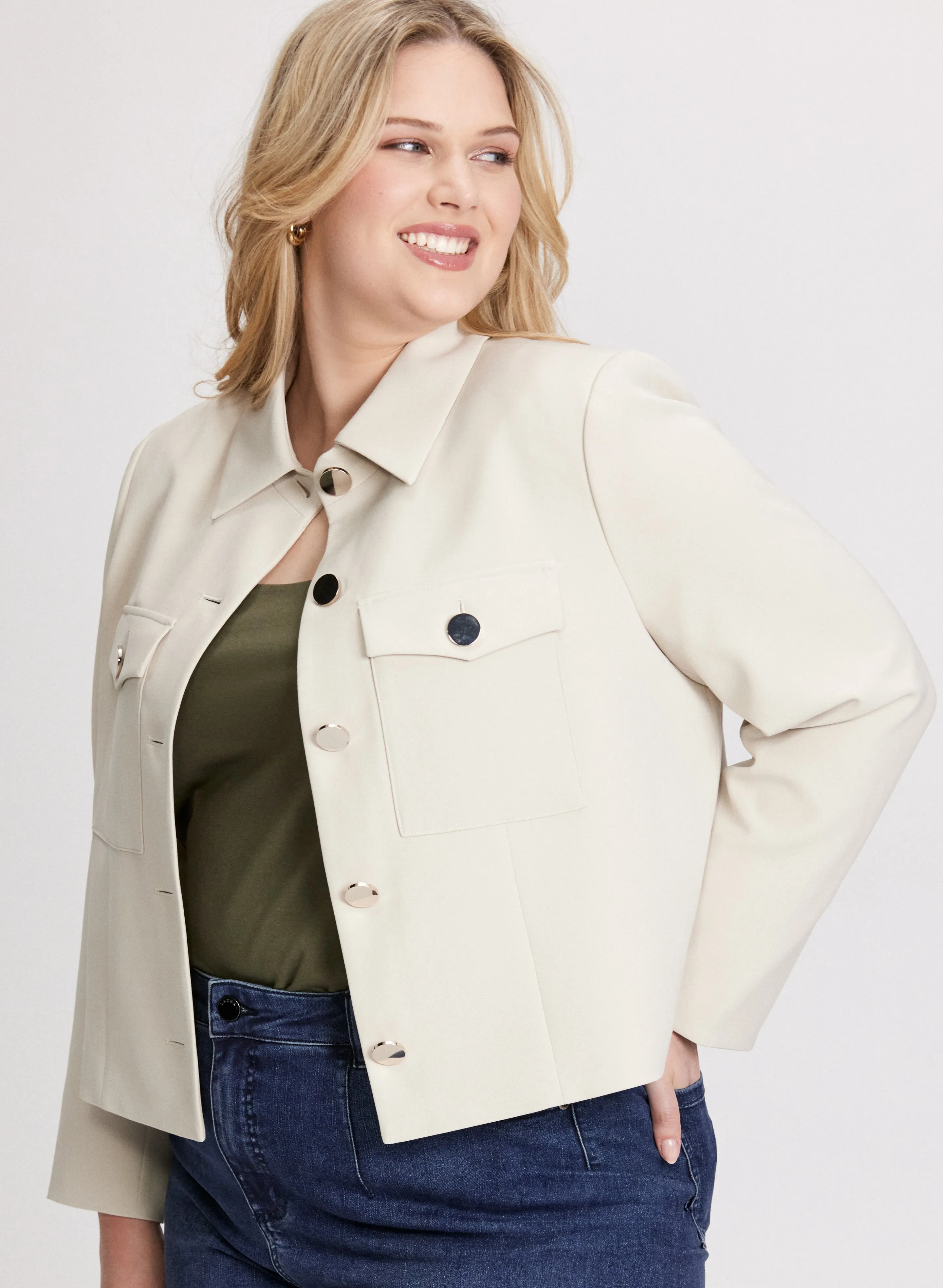 Short Twill Jacket sold by Laura product image thumbnail 4