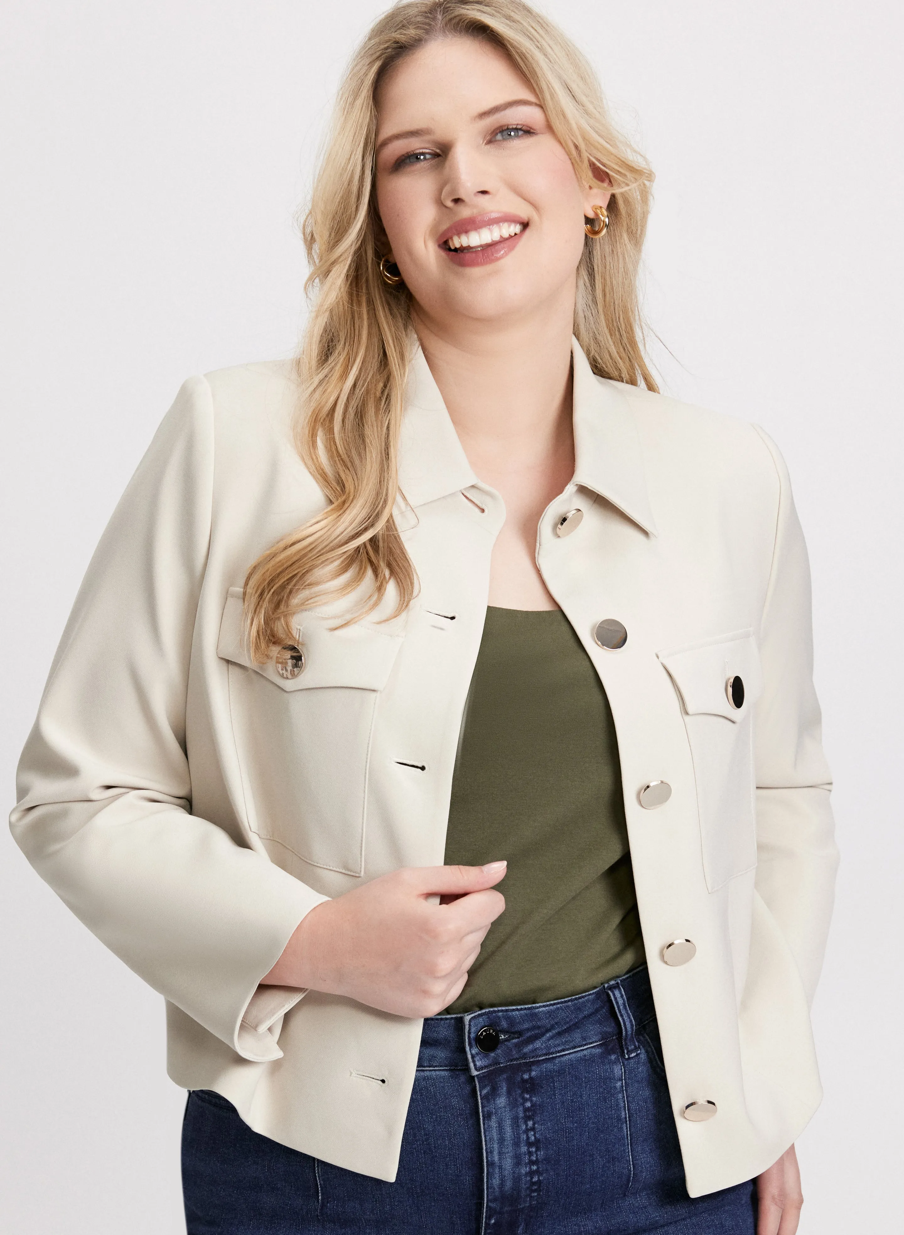 Short Twill Jacket sold by Laura